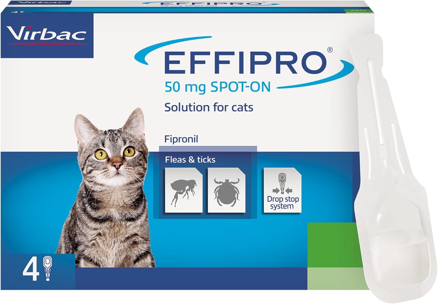 Spot On Flea Treatment AVM-GSL For Pets Cats & Dogs 4 Pipettes With Fipronil - Picture 11 of 61