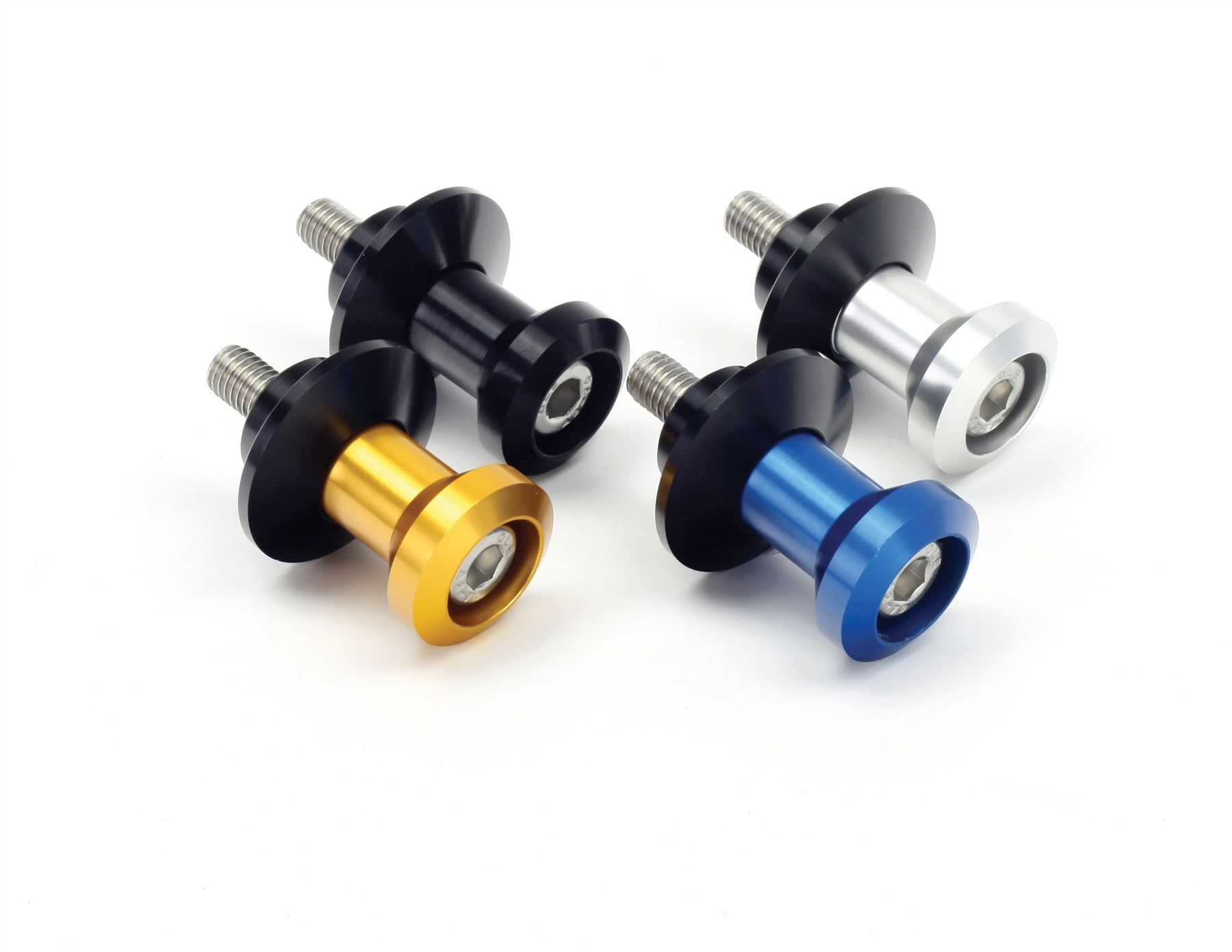Bobbin Spools Swingarm Paddock Stand Adaptors 6 mm Motorbike Motorcycle Blue Bobbin Spools Swingarm Paddock Stand Adaptors 6 mm Motorbike Motorcycle Blue