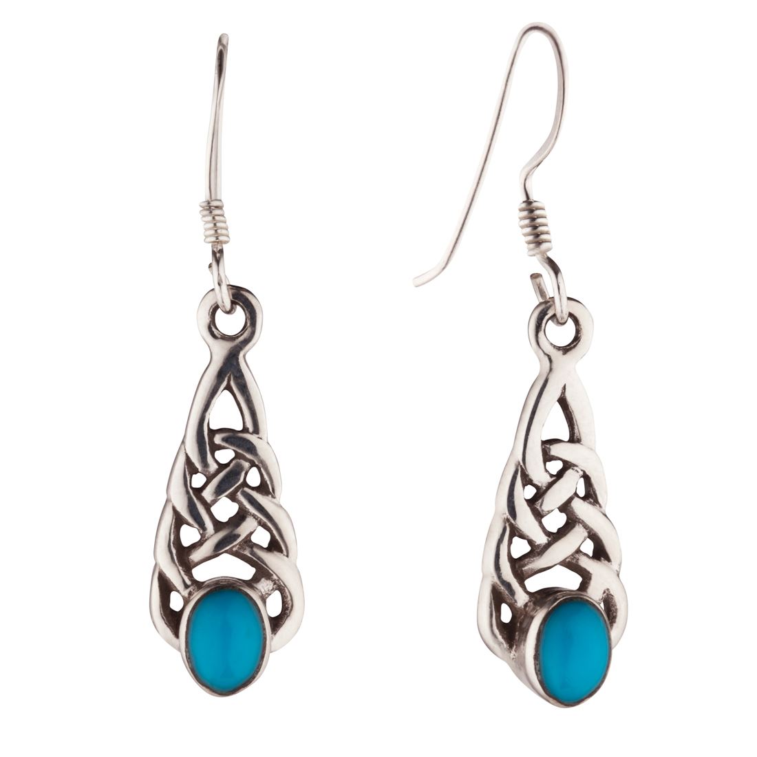 Orecchini Donna In Argento Sterling 925 Con Nodo Celtico - Lunghezza 6,3 Cm, Ipoallergenici, In Scatola Regalo