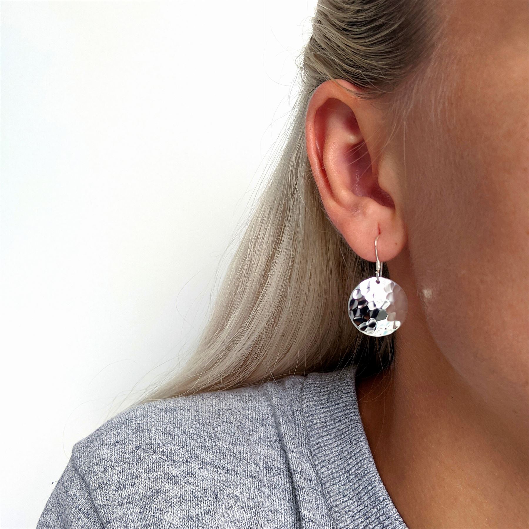 Silverly Orecchini Pendenti A Disco In Argento 925 | Grandi Fiori Filigrana Traforata | Gioielli Vintage Boho Donna - 2