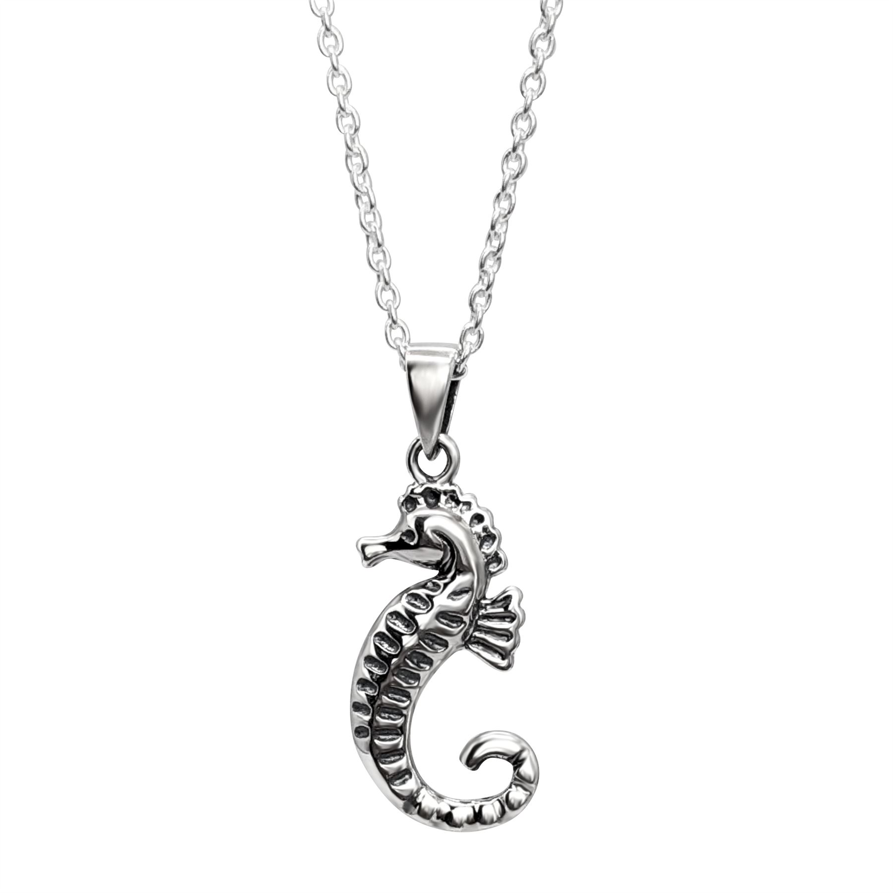 Collana Sirena In Argento 925 Donna, Ciondolo Fantasia Marina, Catena Inclusa, Gioiello Bohémien Regalo Perfetto Per Amanti Del Mare