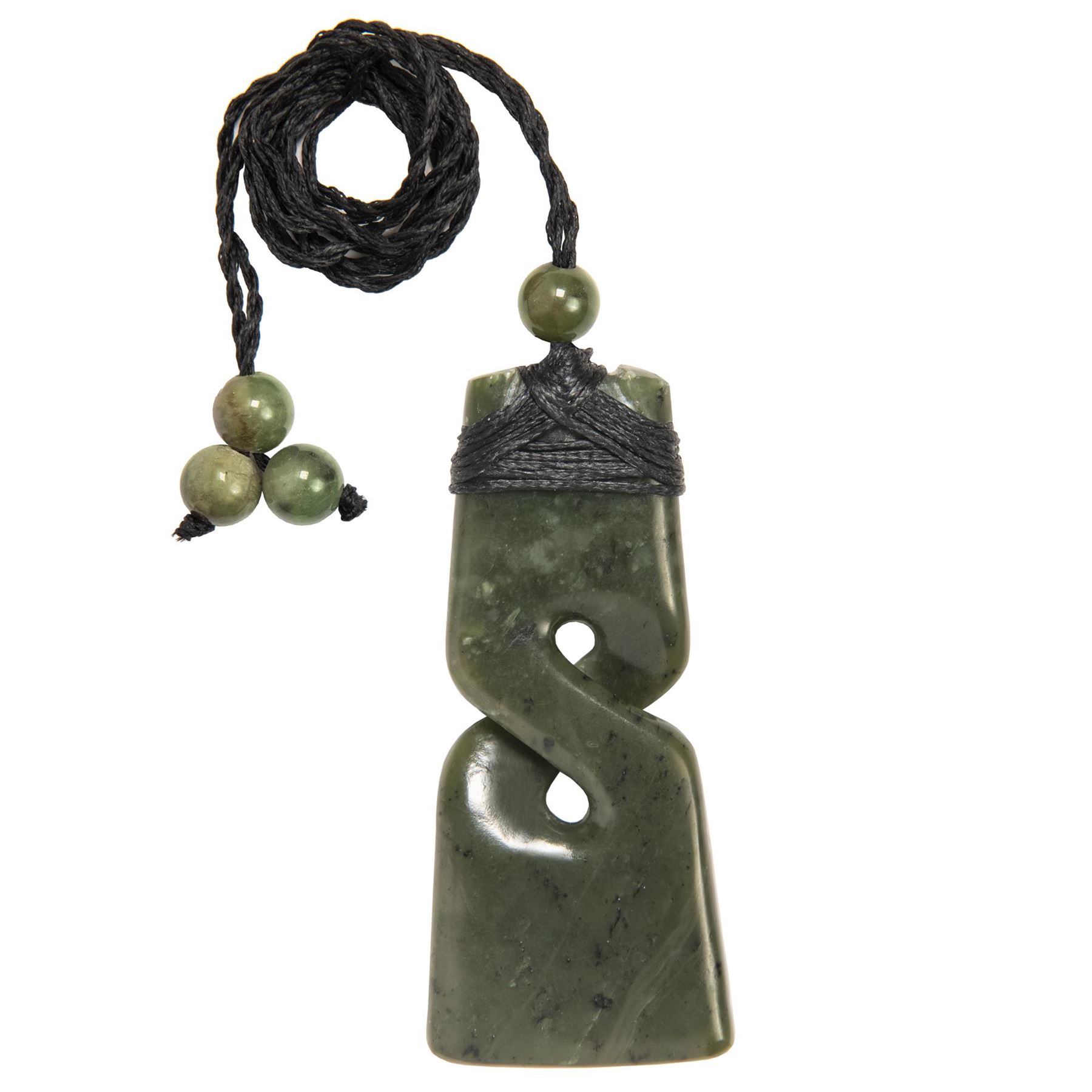 81stgeneration Collana Giada Nefrite Intagliata a Mano Grande