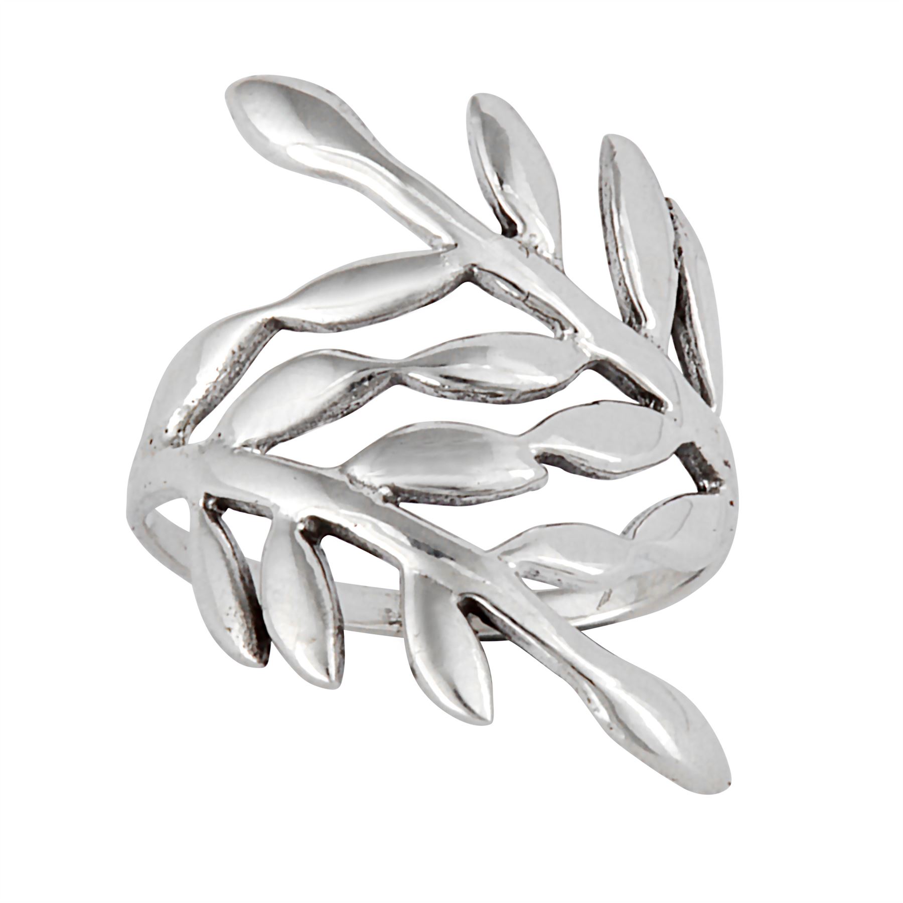 Amazon.com: Women'S 925 Sterling Silver Ring, Leaf