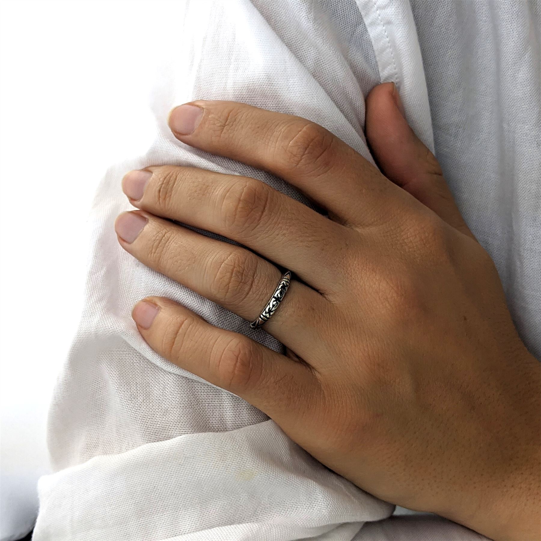Silverly Anello Impilabile In Argento 925 Con Perline Granulate – Gioiello Boho Balinese Per Donna E Uomo