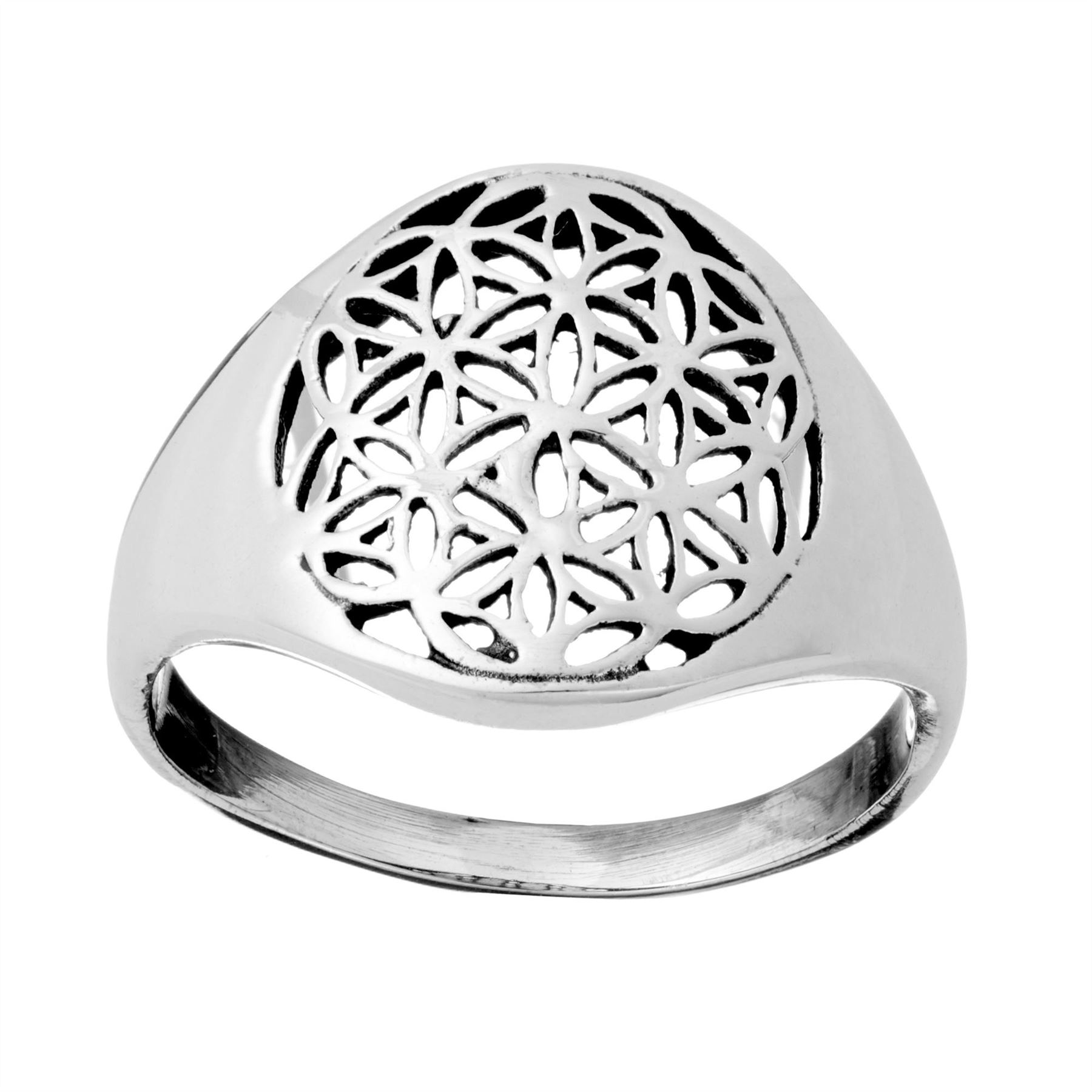 Orecchini Cerchio Extra Large 81stgeneration | Argento 925 Simbolo Loto Geometria Sacra - copertina