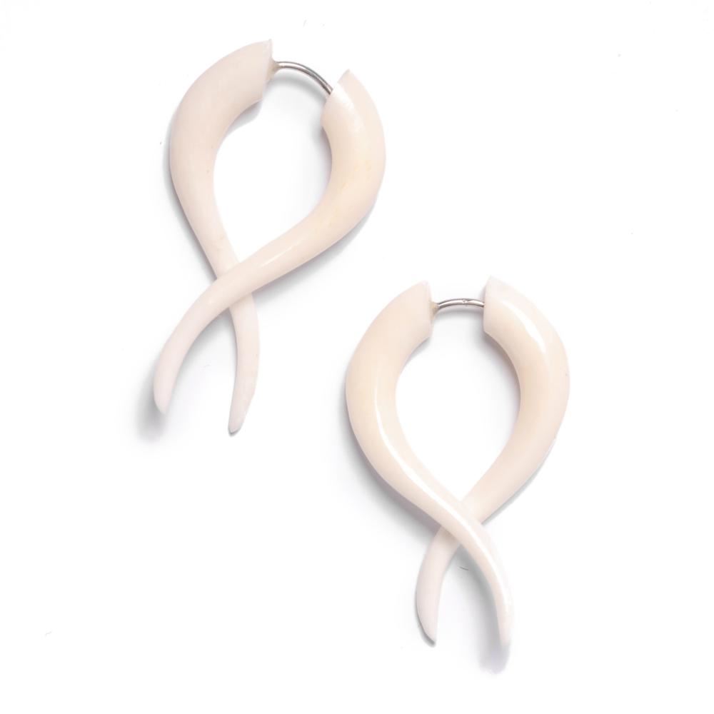 81stgeneration Orecchini da Donna in Argento Sterling 925 Osso Intagliato Scarabeo Alato Egizio