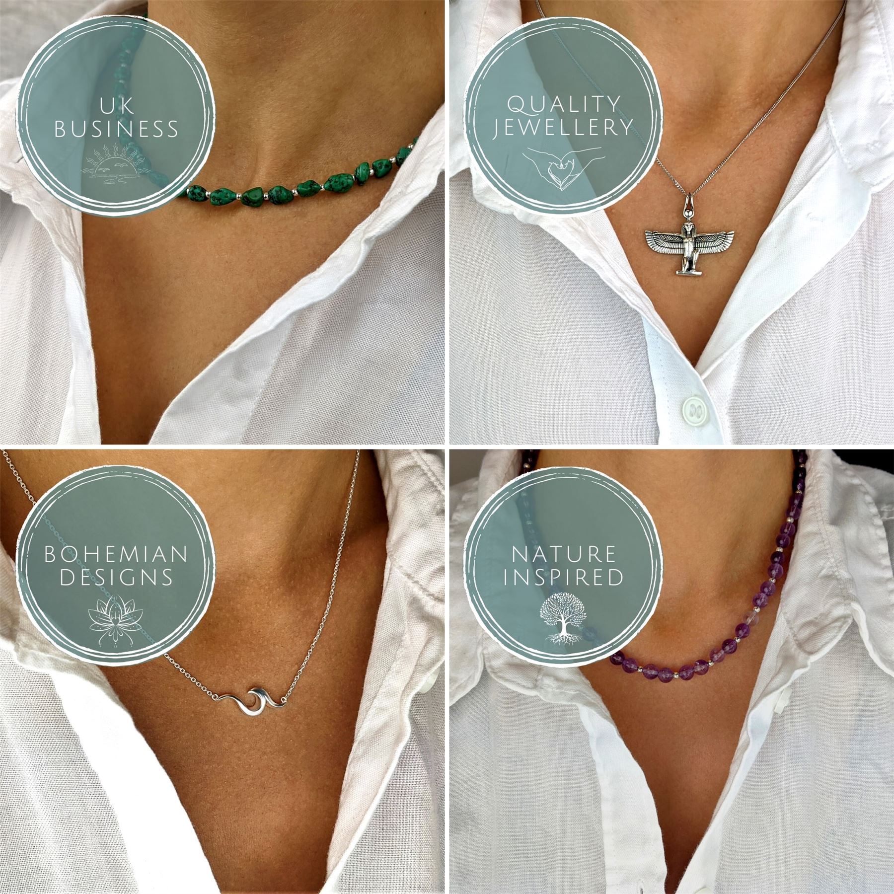 Collier Pendentif Corne Sculpté - 81stgeneration - Nacre Abalone - Style Grand Hei Tiki - Longueur 84 Cm