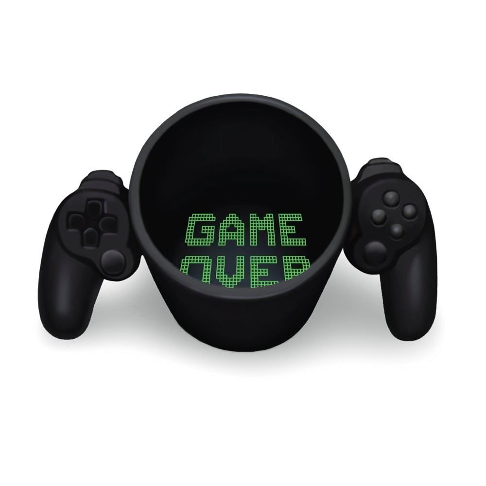 Game Over Mug Ceramic Video Game Controller Tea and Coffee Cup Gamer