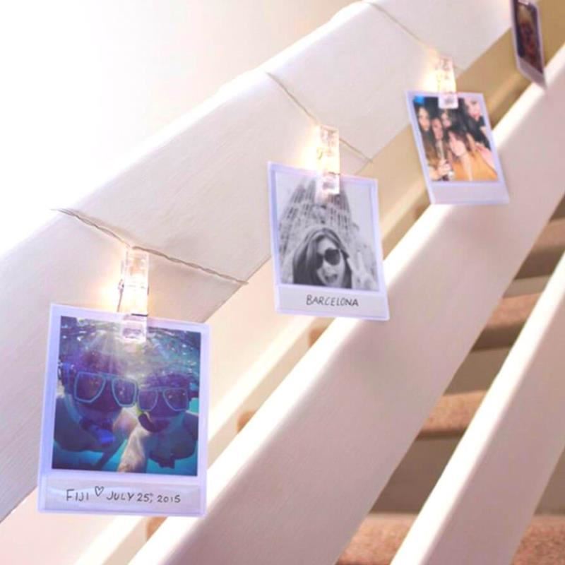 Polaroid String Lights Photo Clip Peg LED Line Frame eBay