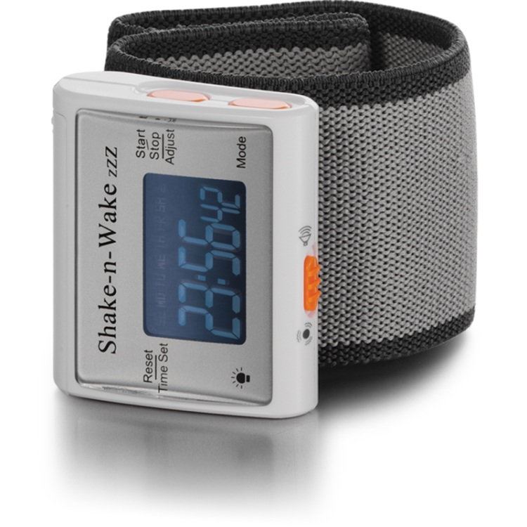 Shake n Wake Silent and Vibrating Travel Alarm Clock Wrist Watch Deaf Aid 5060113896223 eBay