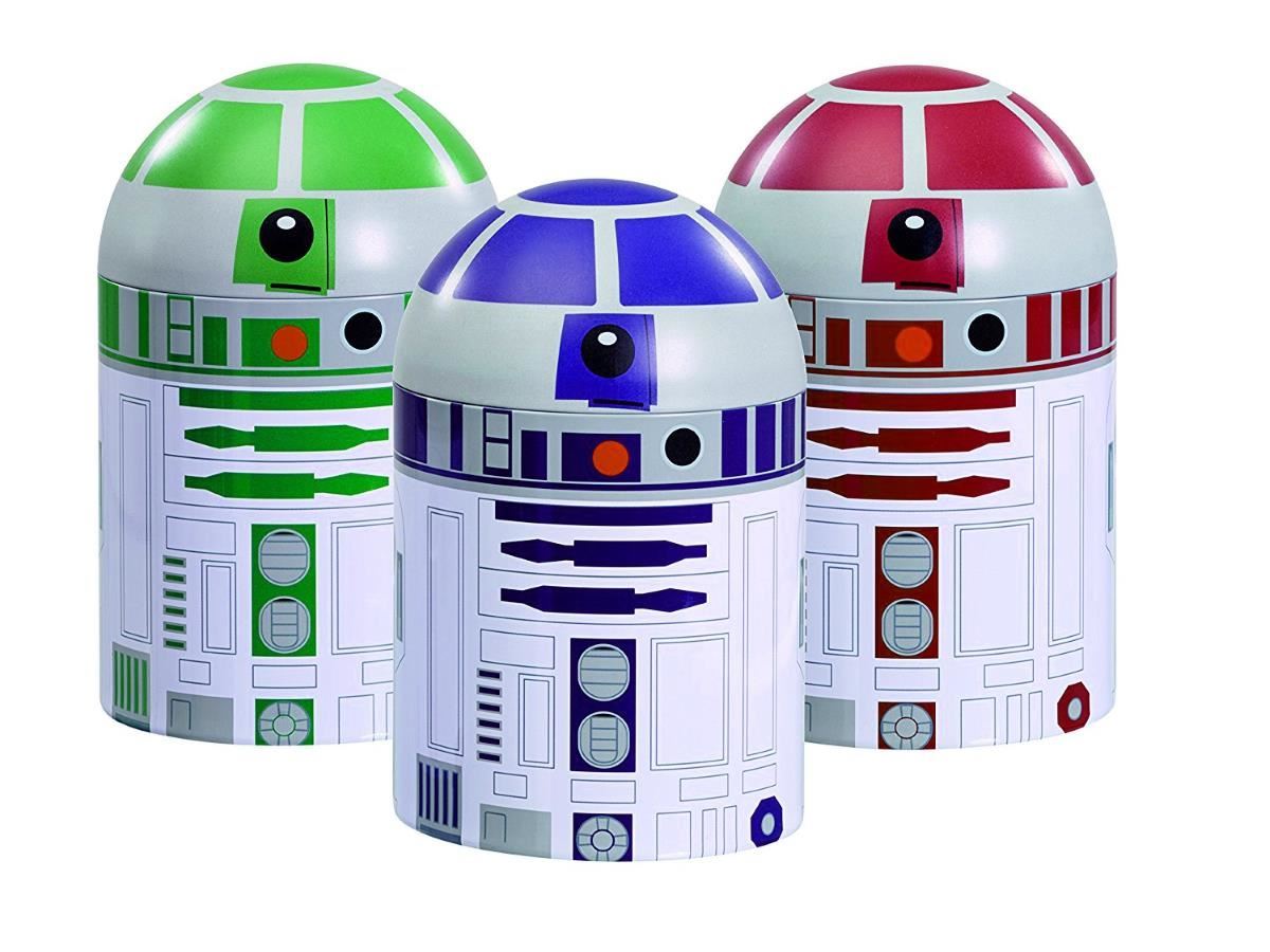 Star Wars Kitchen Storage R2D2 Droids Set Canisters Containers Tea