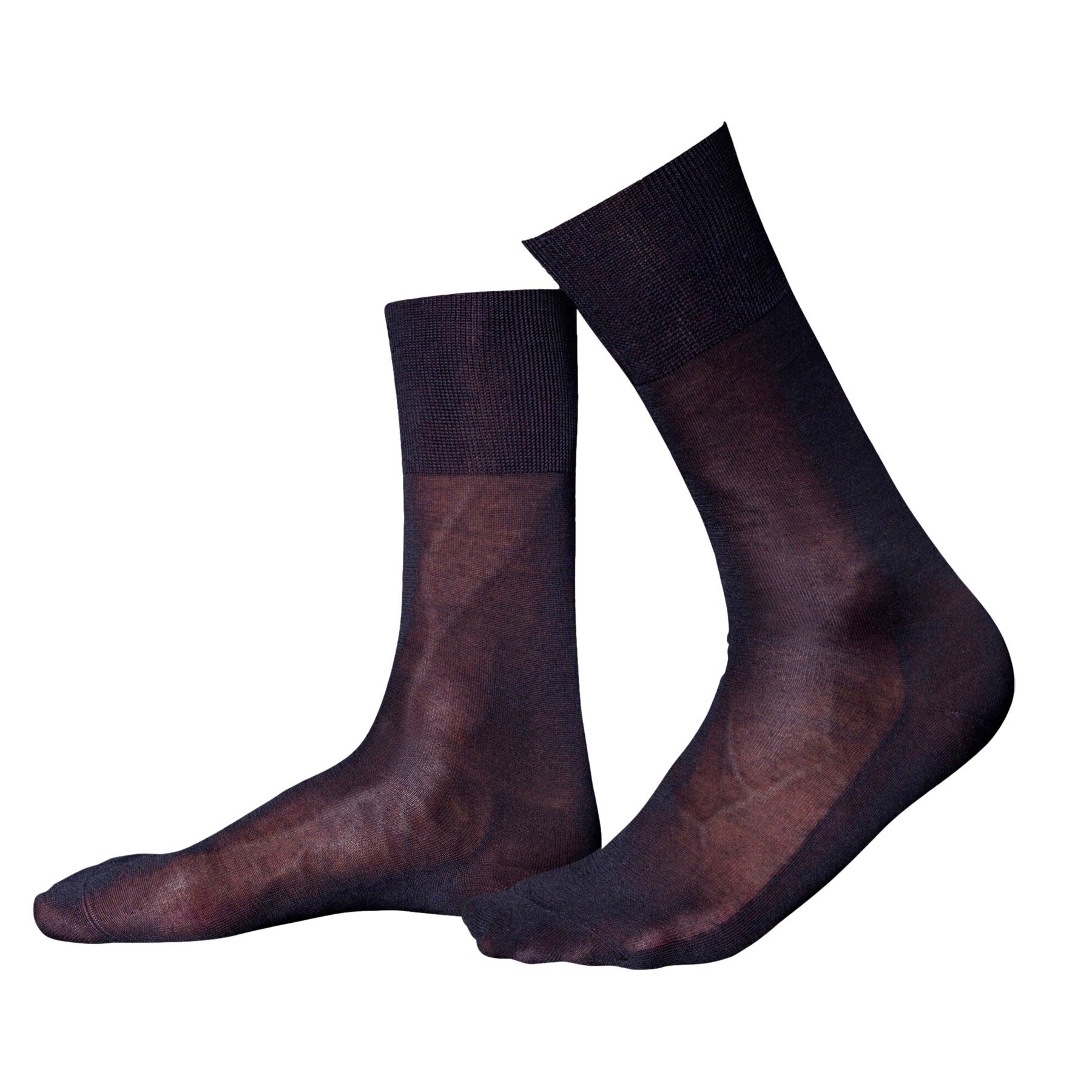 Falke No 4 Luxury Silk Mid Calf Mens Evening Socks - Picture 3 of 3