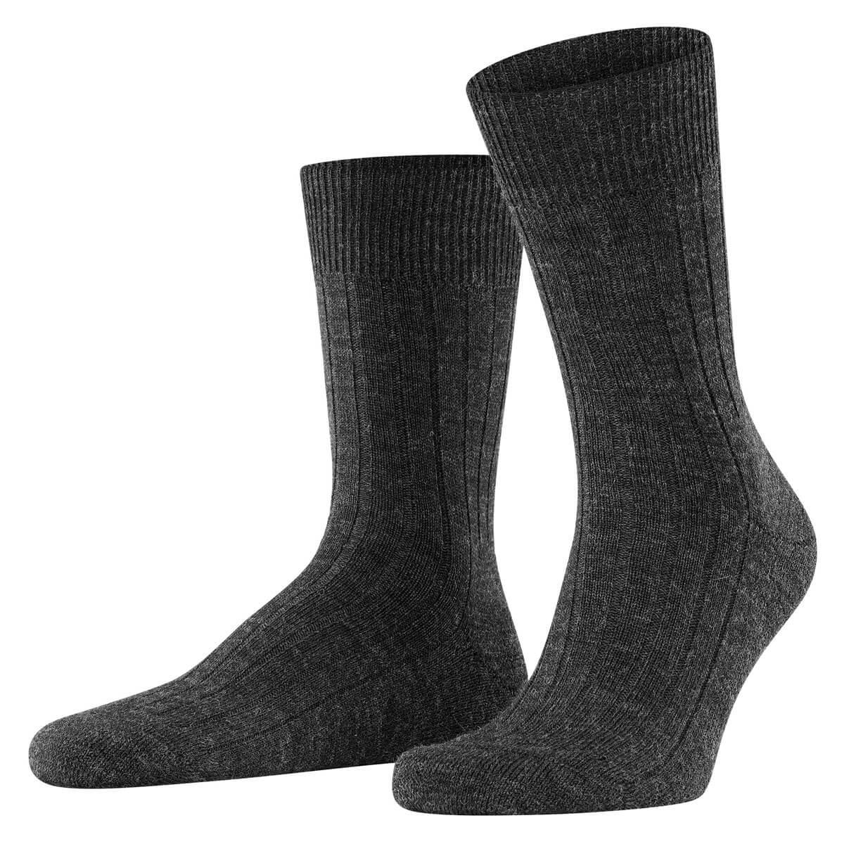 Falke Teppich Im Schuh Think Ribbed Merino Wool Mens Socks - Picture 2 of 6