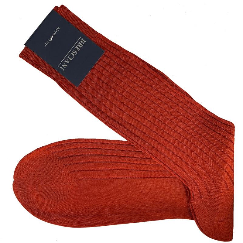 Bresciani Classic Ribbed Mercerised Fine Cotton Mens Socks - Bild 7 von 10