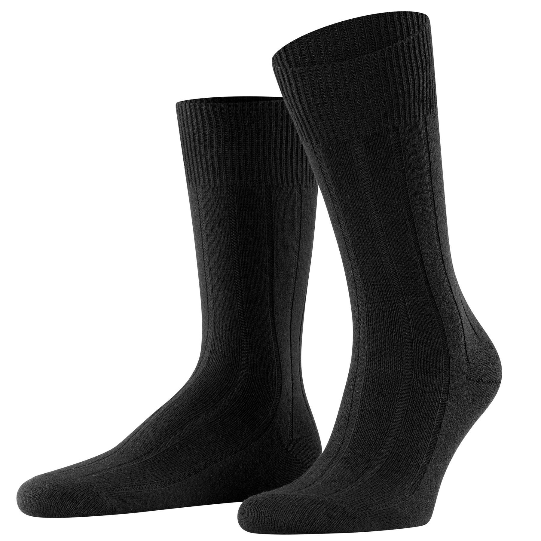 Calze Falke Lhasa Rib misto lana merino e cashmere fine - Uomo - Foto 4 di 12