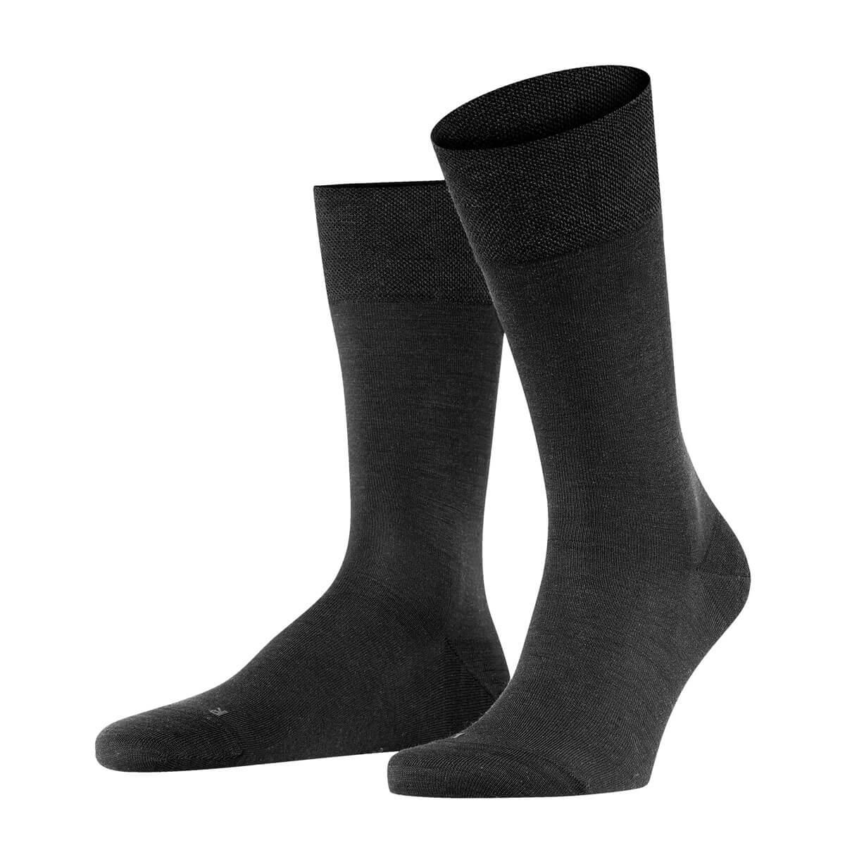 Falke Berlin Sensitive Non Constricting Soft Top Mens Merino Wool Socks - Picture 5 of 13