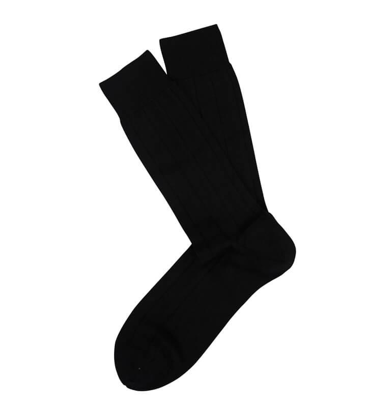 Marcoliani Italian Cashmere & Silk Ribbed Mens Socks - Picture 2 of 7