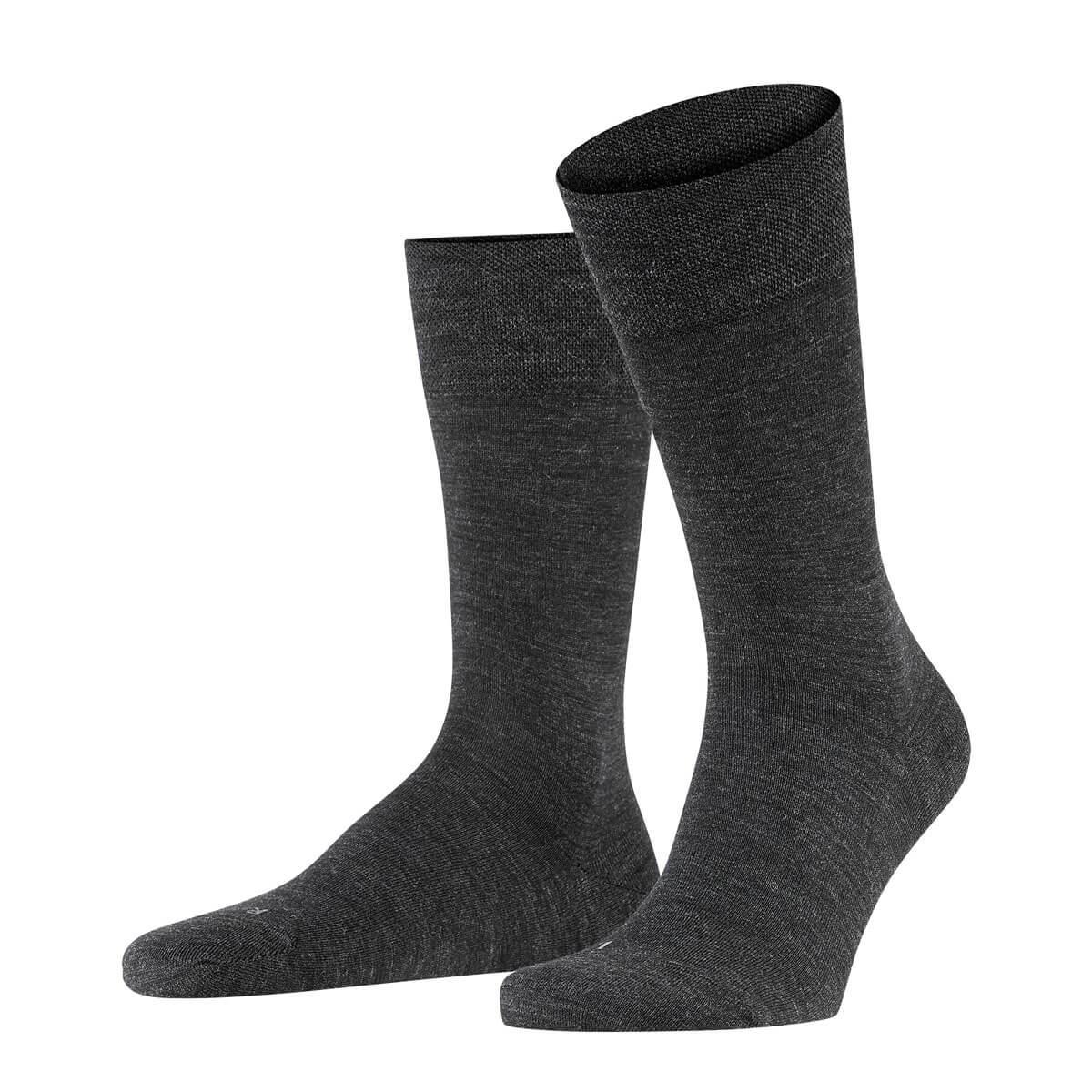 Falke Berlin Sensitive Non Constricting Soft Top Mens Merino Wool Socks - Picture 2 of 13