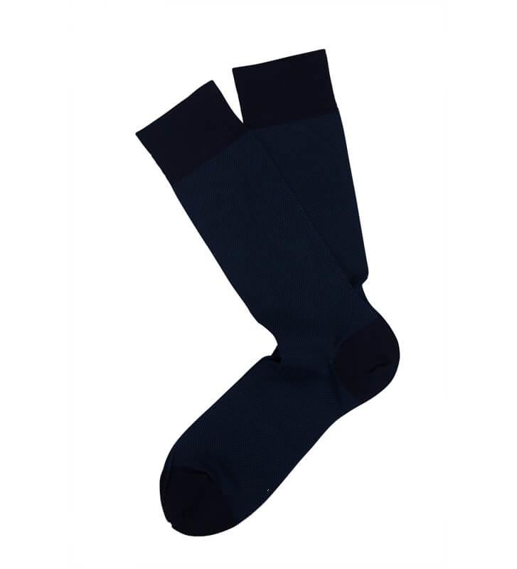 Marcoliani Birdseye Pima Cotton Italian Mid Calf Socks - Men - Picture 4 of 5