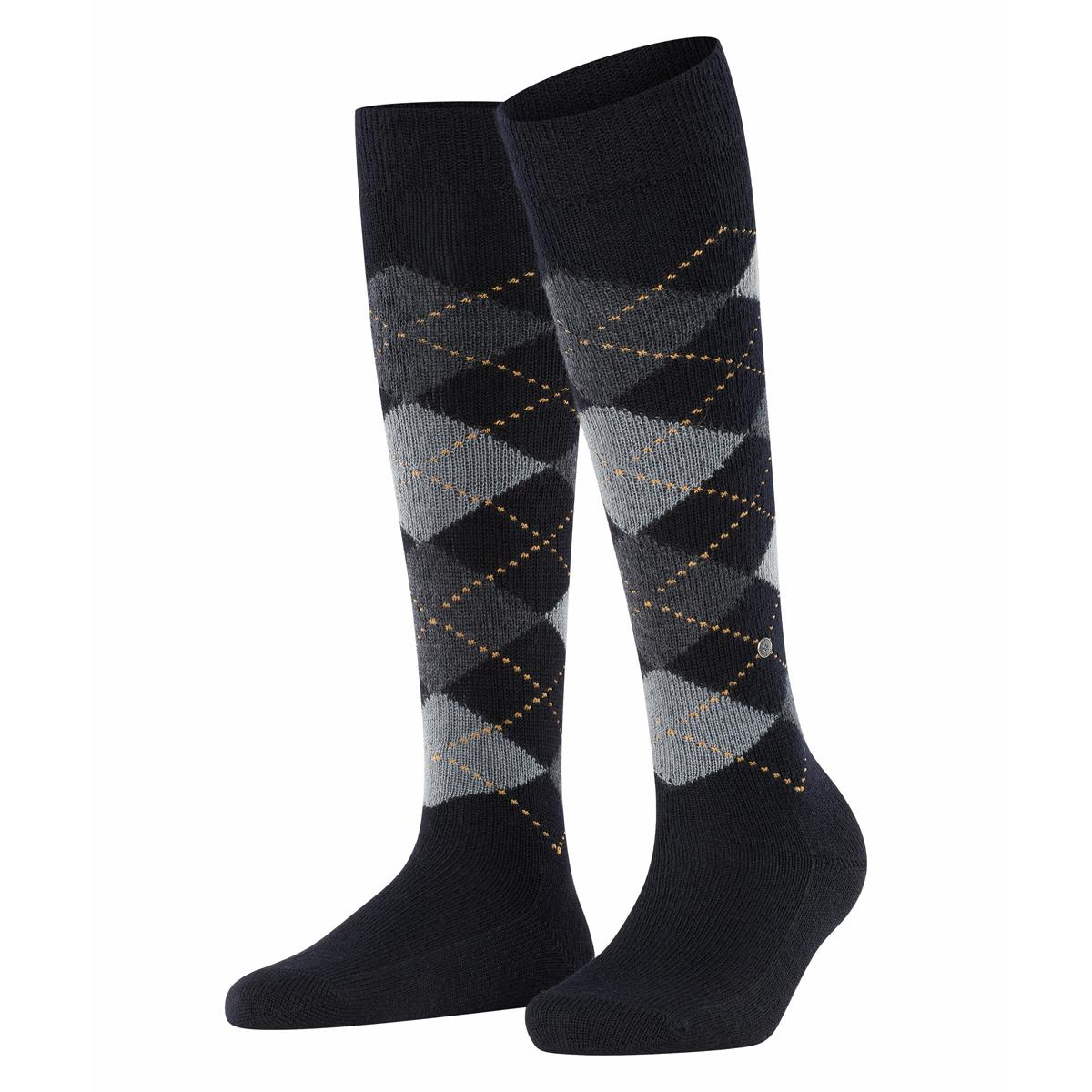 Burlington Whitby Knee High Argyle Extra Soft Acrylic Socks - Women's - Picture 3 of 9