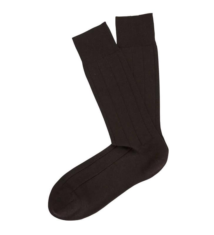 Marcoliani Italian Cashmere & Silk Ribbed Mens Socks - Picture 4 of 7