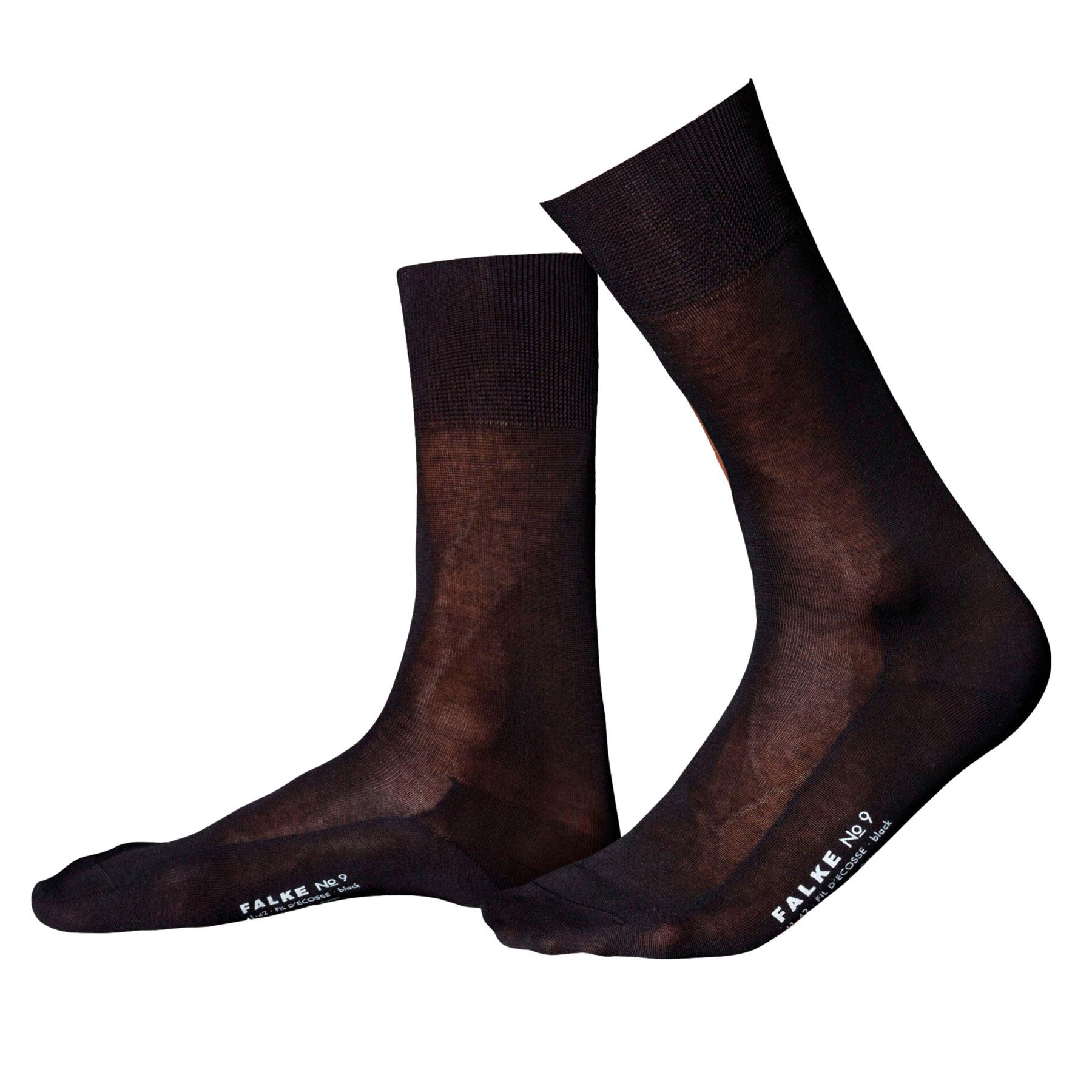 Falke No 9 Luxury Flat Knit Mens Cotton Socks - Picture 4 of 10