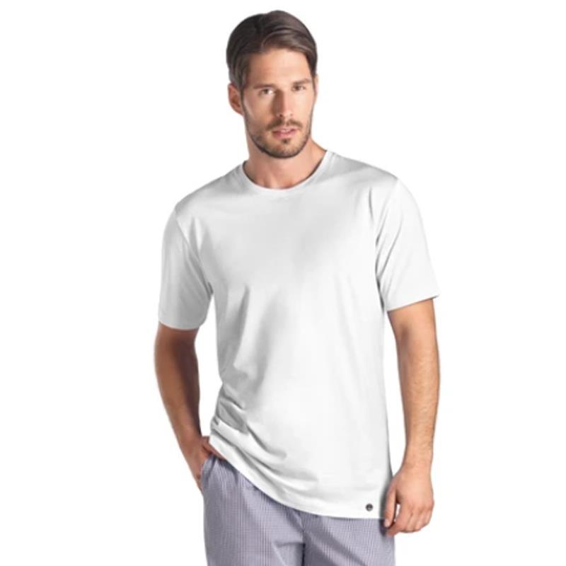 Hanro Night & Day Cotton Jersey T Shirt Short Sleeve Top - Men - Picture 3 of 3