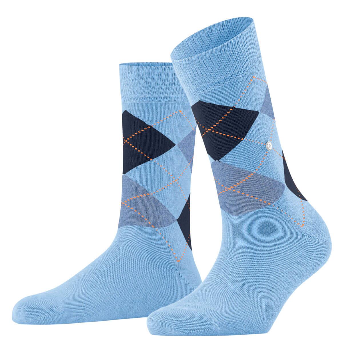 Burlington Soft Combed Cotton Argyle Queen Socks - Women's - Picture 5 of 8