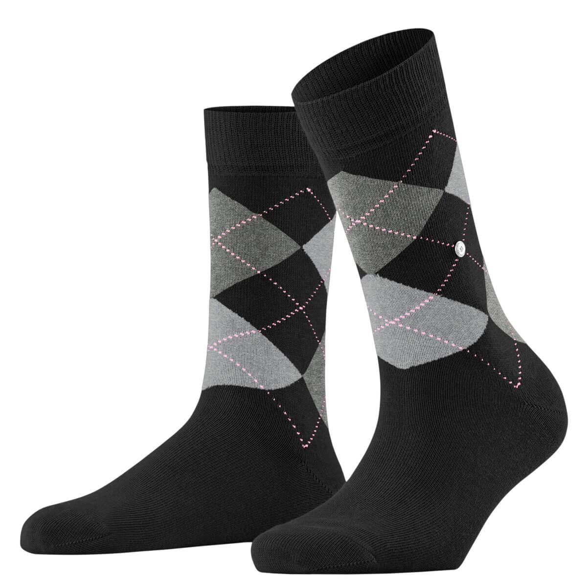 Burlington Soft Combed Cotton Argyle Queen Socks - Women's - Picture 3 of 8