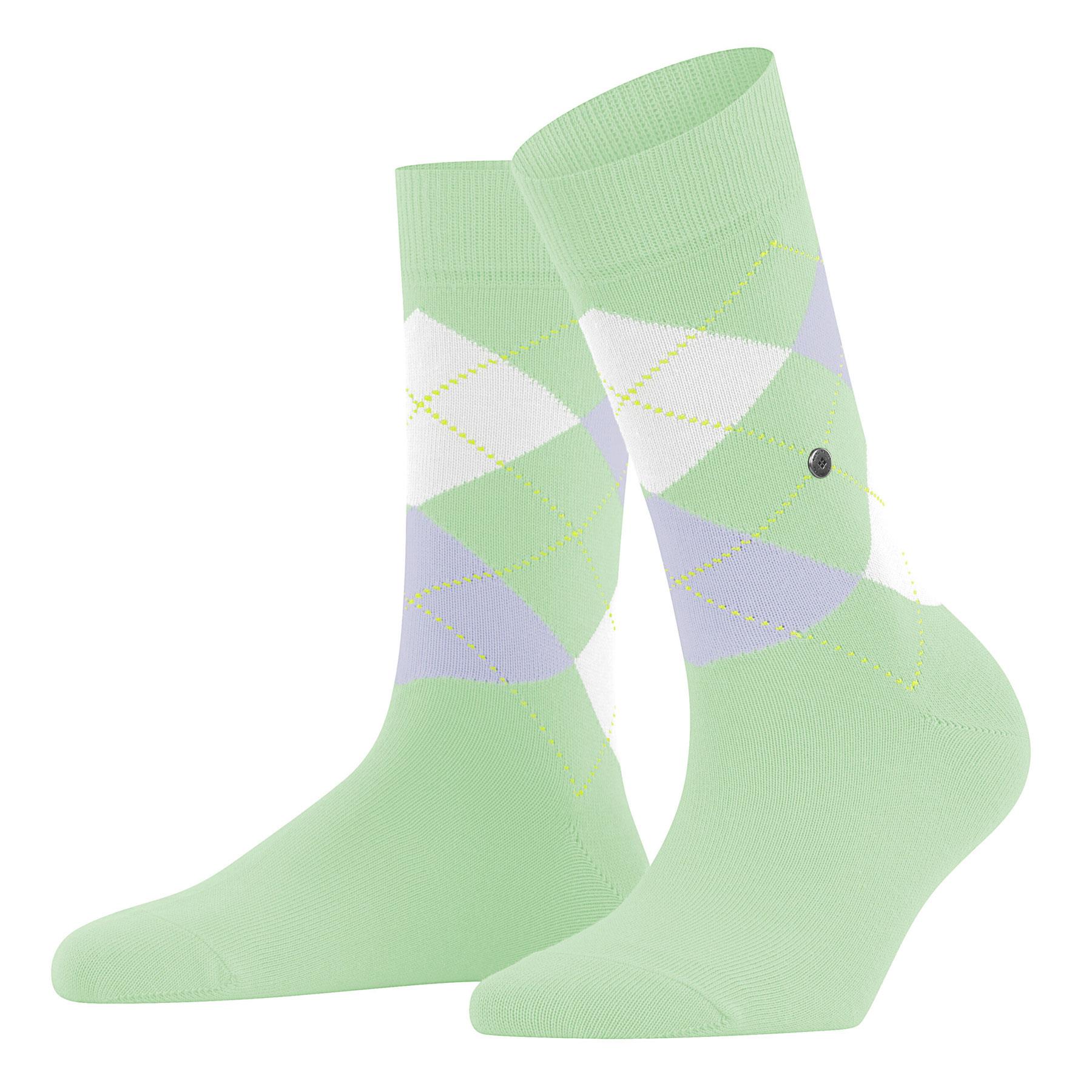 Burlington Soft Combed Cotton Argyle Queen Socks - Women's - Picture 7 of 8