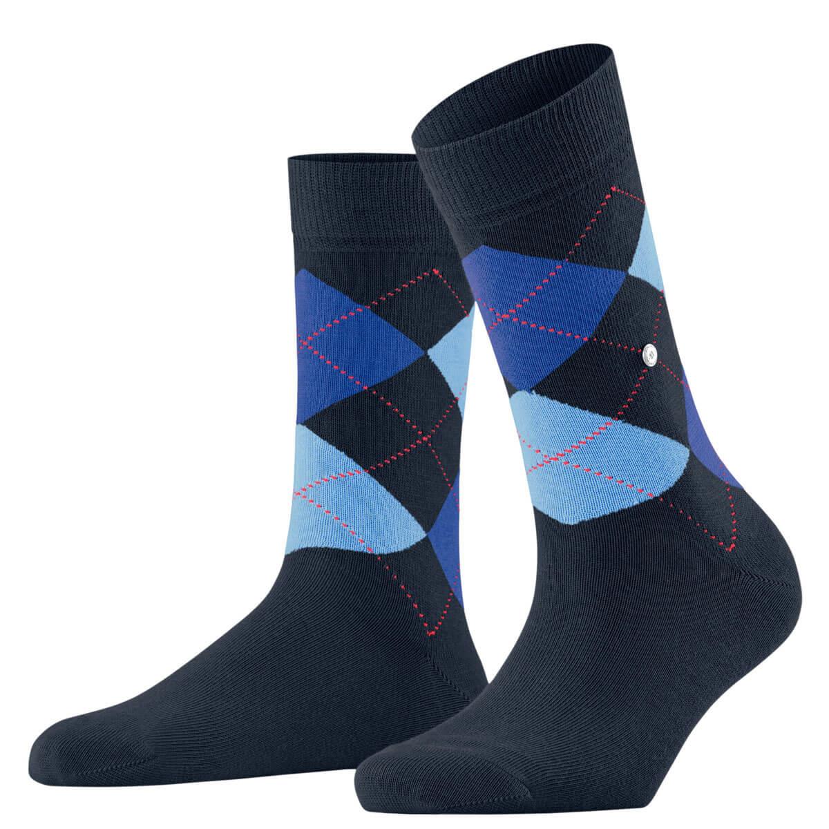 Burlington Soft Combed Cotton Argyle Queen Socks - Women's - Picture 6 of 8