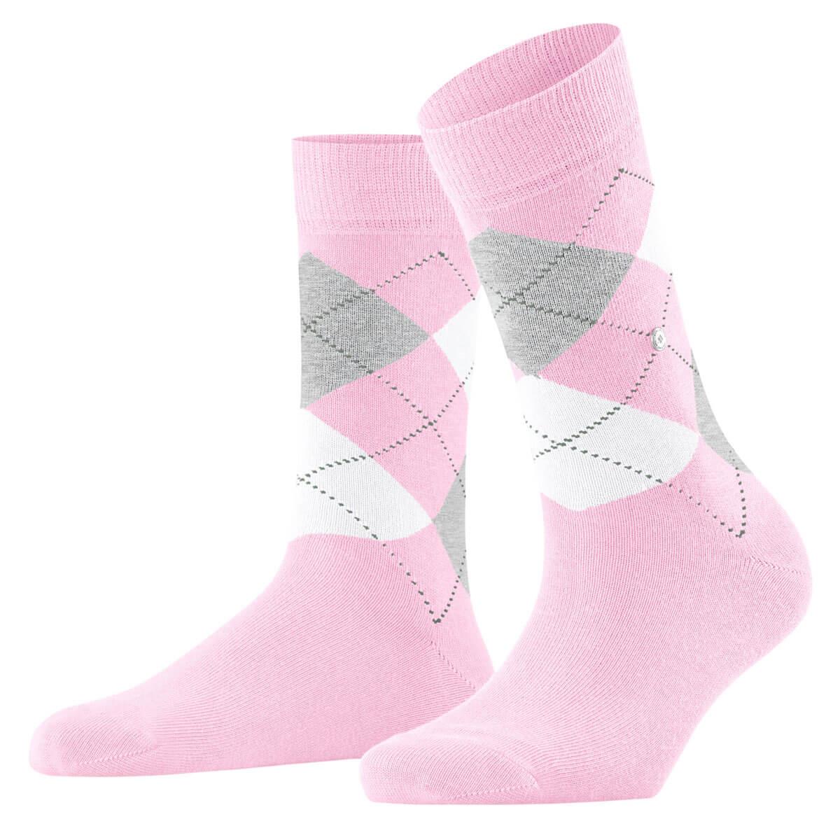 Burlington Soft Combed Cotton Argyle Queen Socks - Women's - Picture 2 of 8