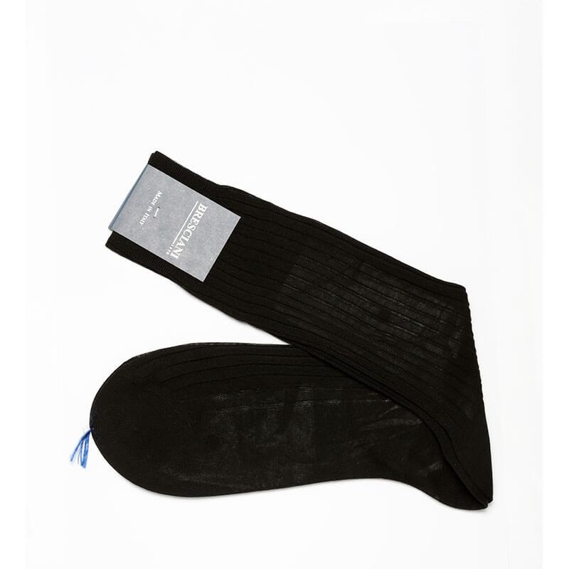 Bresciani Classic Ribbed Mercerised Fine Cotton Mens Socks - Bild 3 von 10