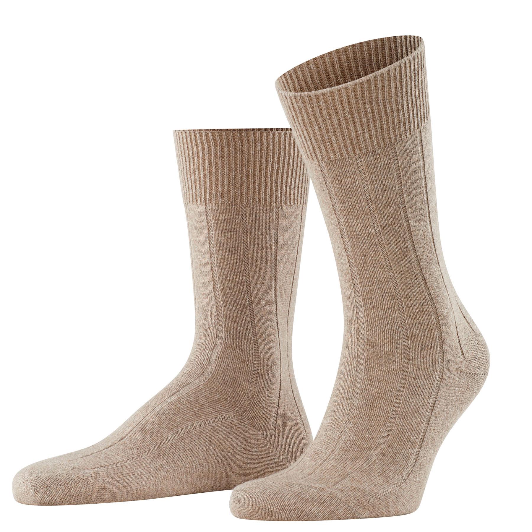 Calze Falke Lhasa Rib misto lana merino e cashmere fine - Uomo - Foto 9 di 12