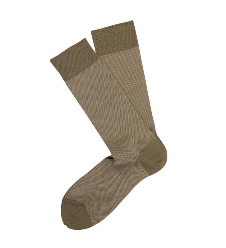 Marcoliani Birdseye Pima Cotton Italian Mid Calf Socks - Men - Picture 3 of 5