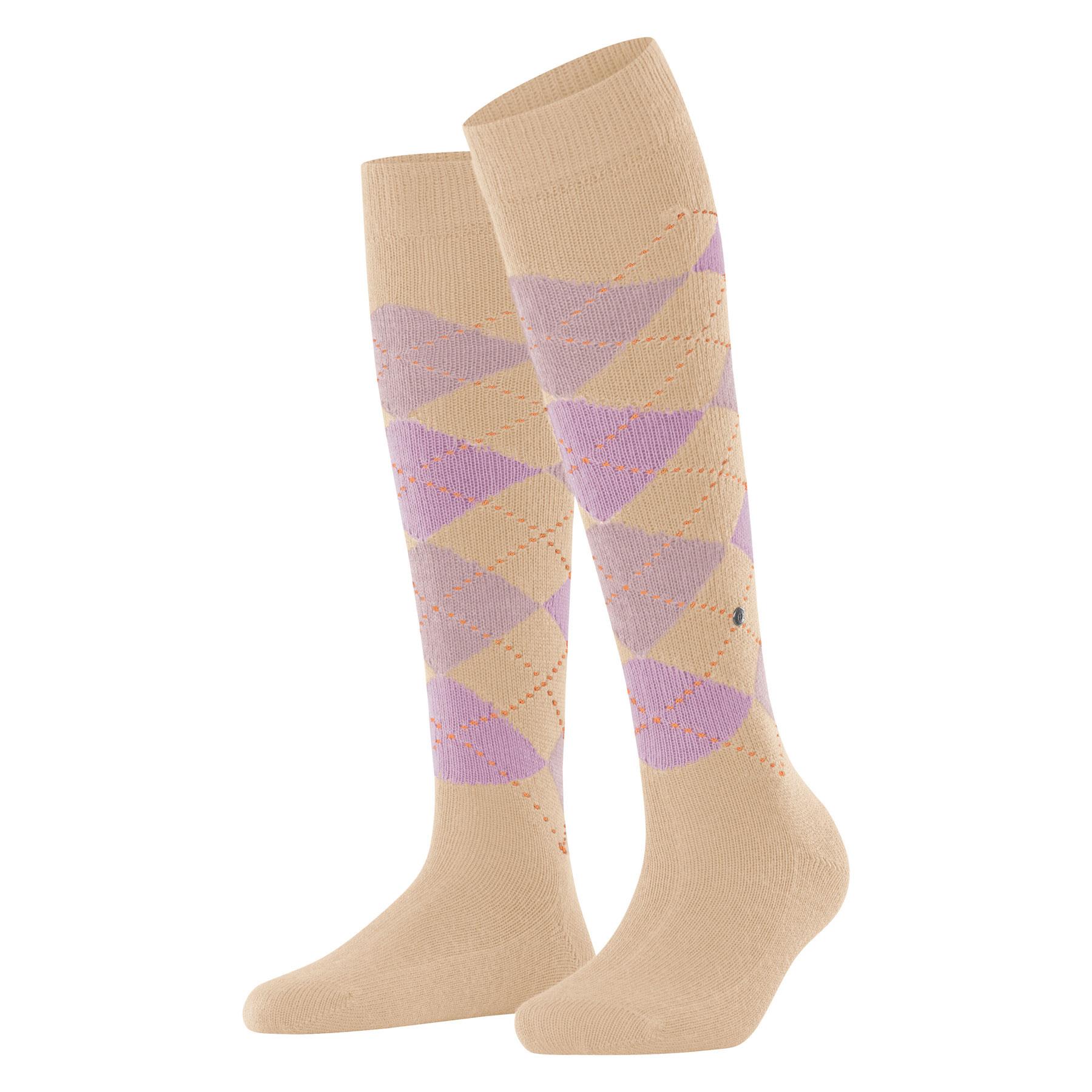 Burlington Whitby Knee High Argyle Extra Soft Acrylic Socks - Women's - Picture 4 of 9