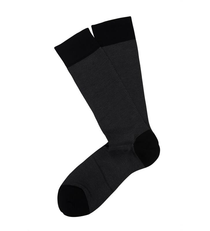 Marcoliani Birdseye Pima Cotton Italian Mid Calf Socks - Men - Picture 2 of 5