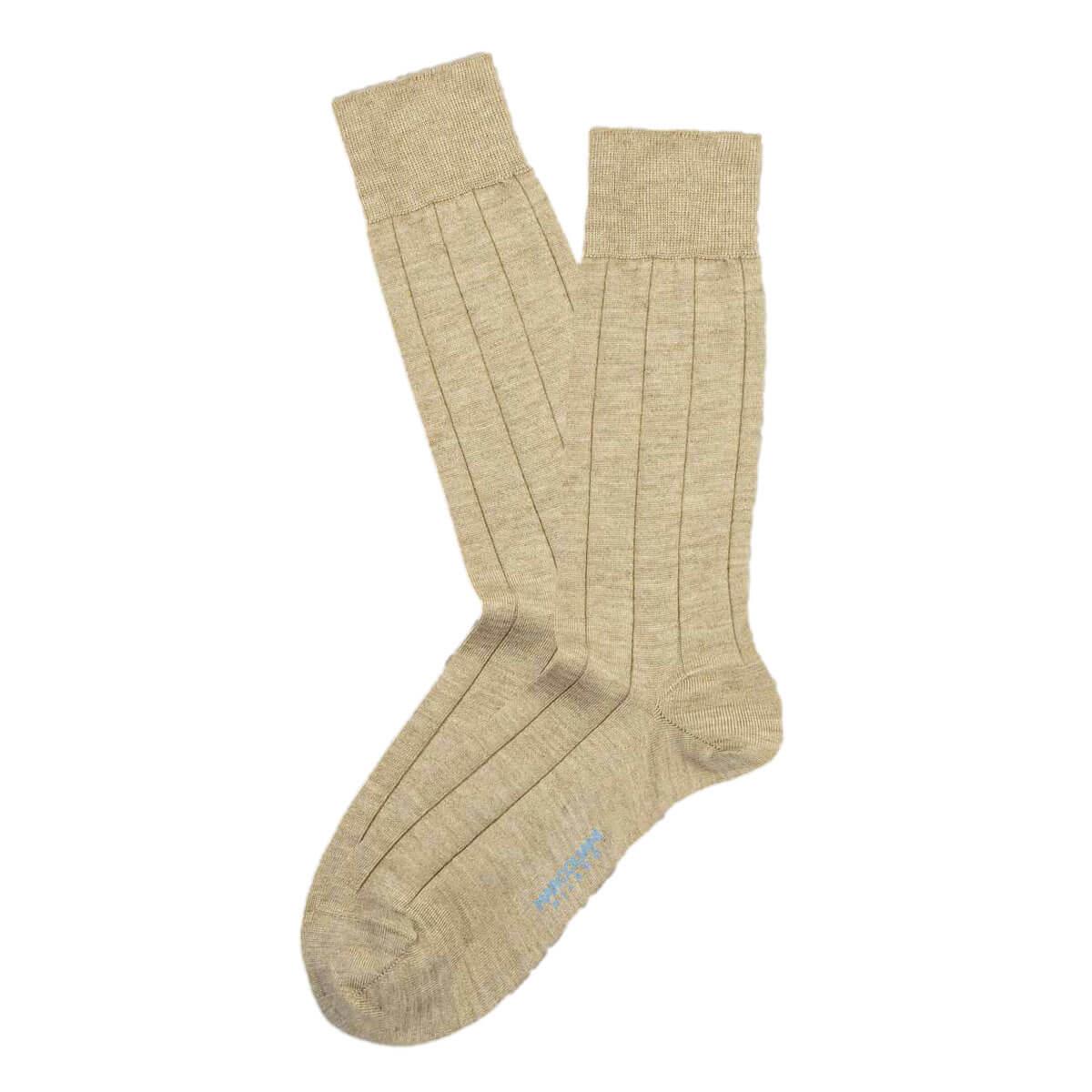 Marcoliani Italian Cashmere & Silk Ribbed Mens Socks - Picture 7 of 7