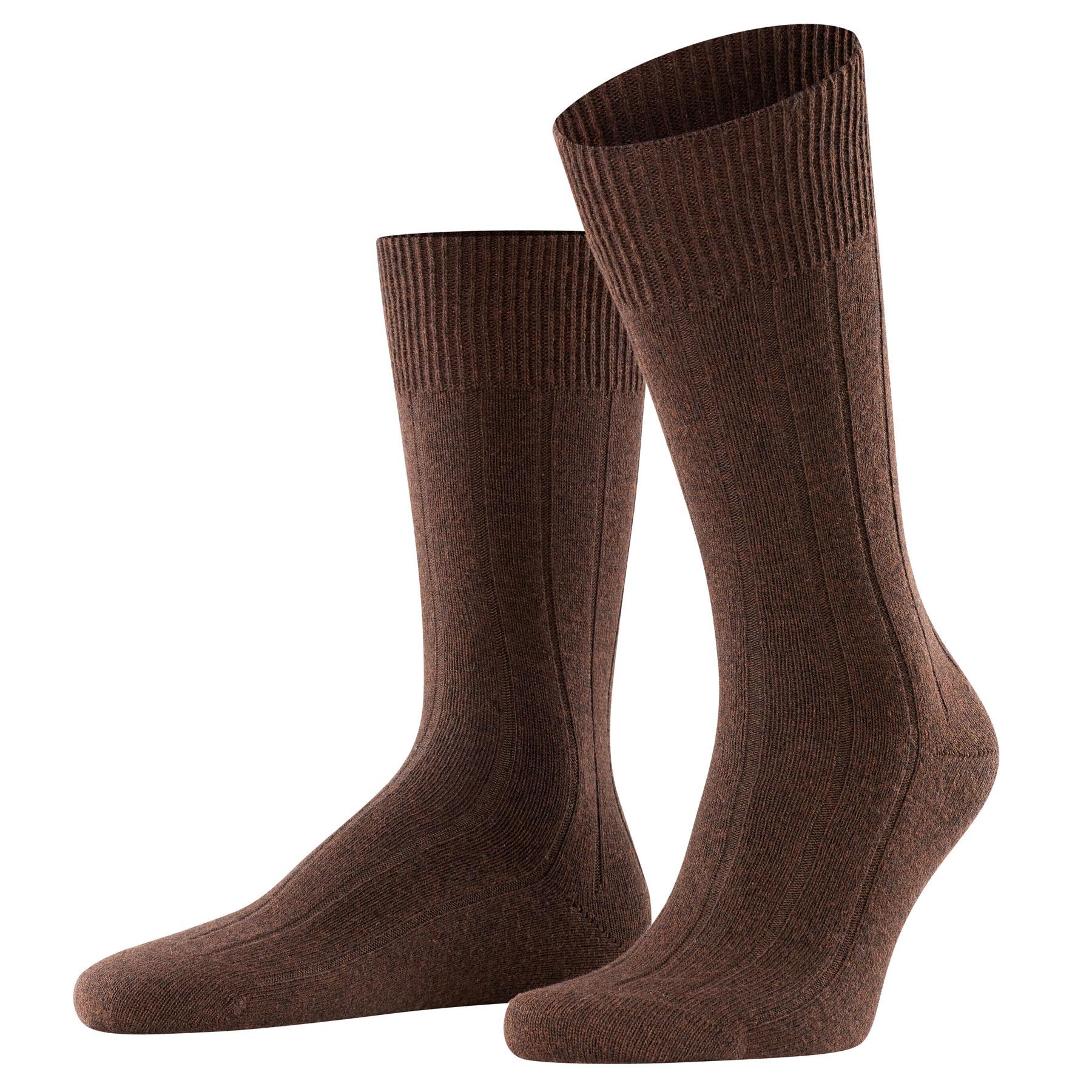 Calze Falke Lhasa Rib misto lana merino e cashmere fine - Uomo - Foto 5 di 12