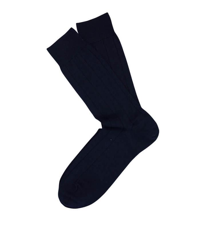 Marcoliani Italian Cashmere & Silk Ribbed Mens Socks - Picture 5 of 7