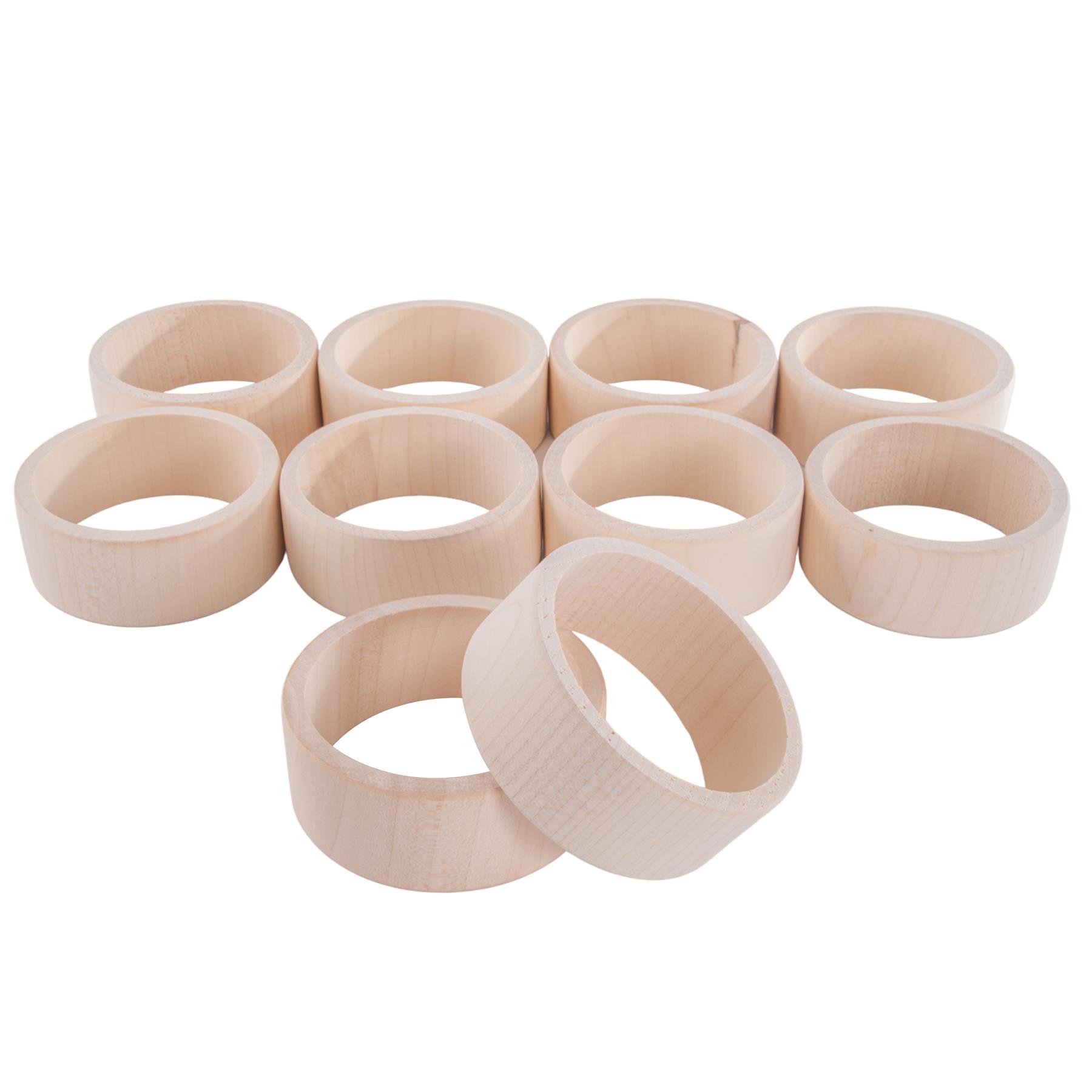 Flat Natural Unfinished Wooden Bracelet Bangles Wristlet Craft DIY Decorating - Picture 54 of 71
