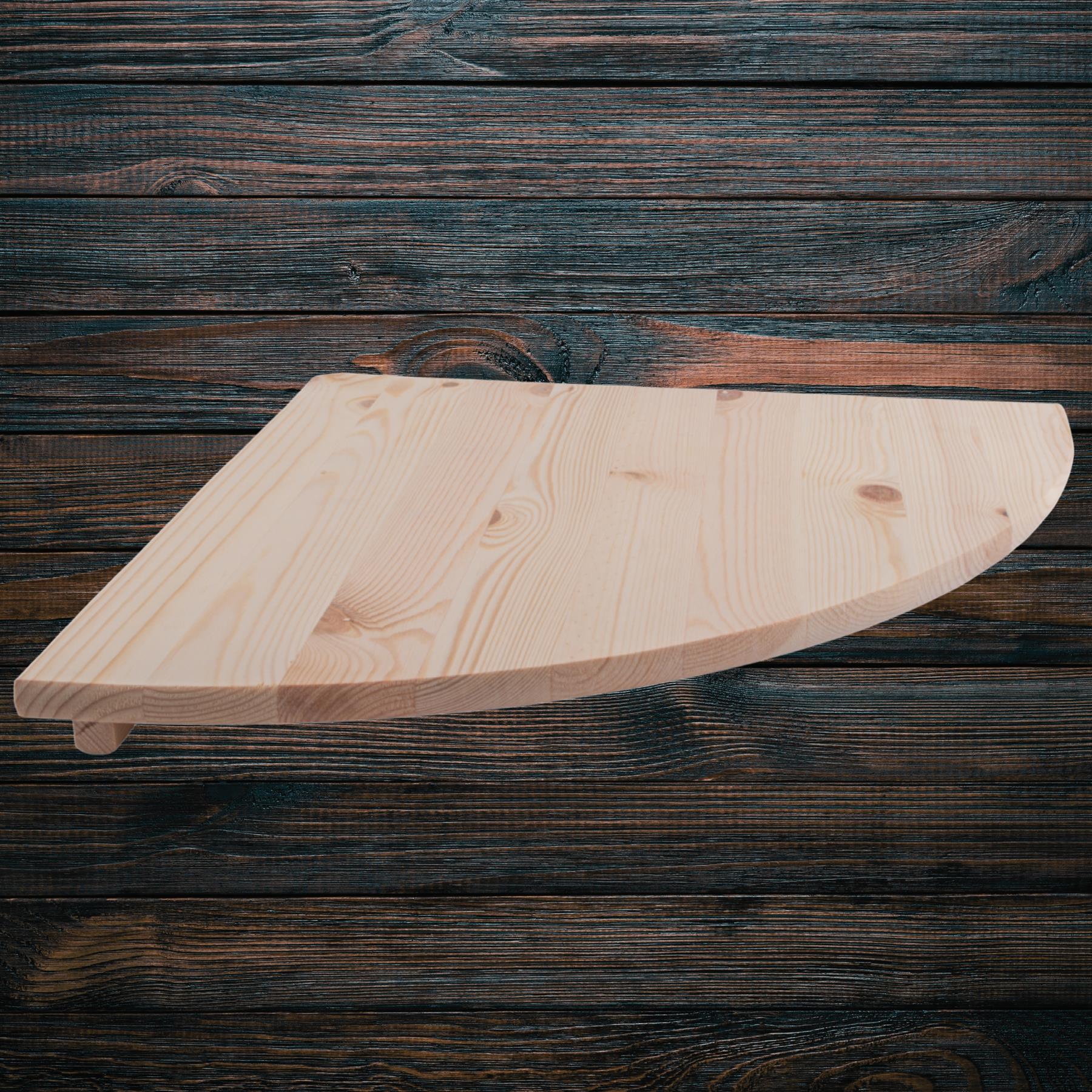 Natural Wooden Corner Shelf / 3 Sizes / Pine Floating Wall Display Shelves DIY - Picture 39 of 39