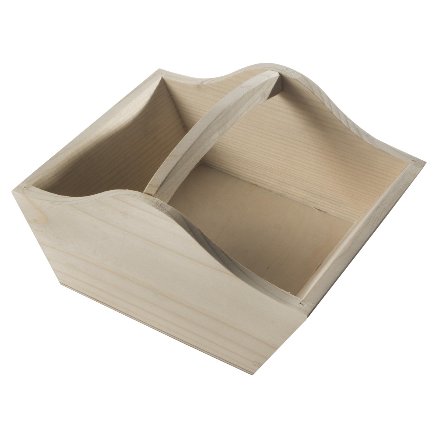 Pinewood Easter Basket Hamper Carrier Trug To Decorate Paint Yourself | 2 Sizes - Picture 18 of 19