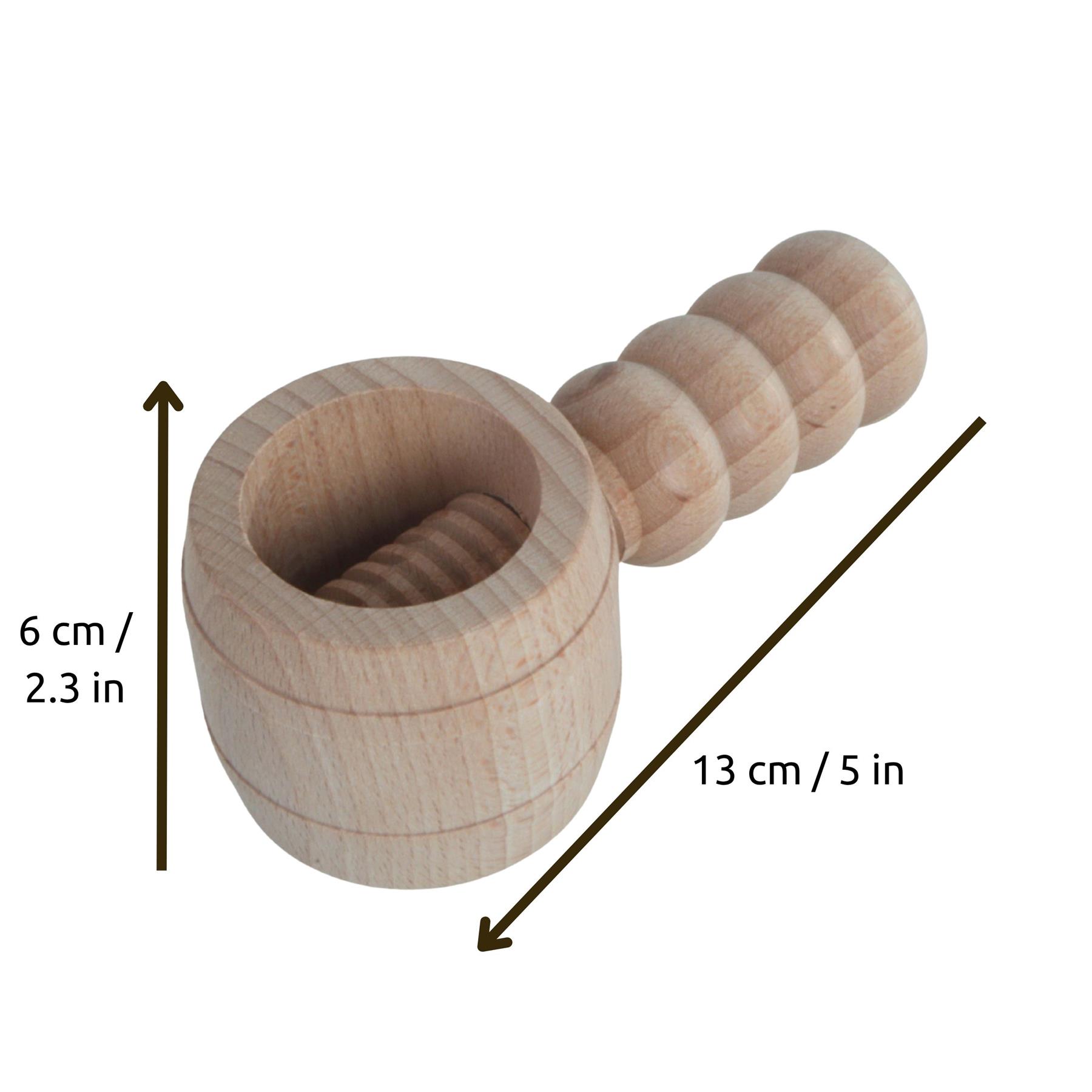 Cascanueces de madera regalo de Navidad cocina herramienta de madera nueces avellanas agrietadas - Imagen 18 de 37