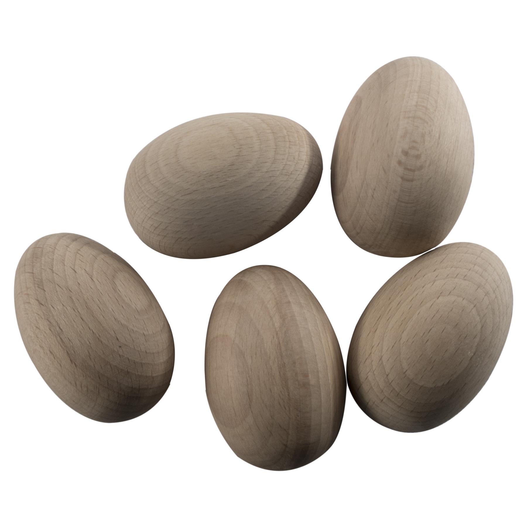 Wooden Eggs |3 Sizes| Natural Beech Plain Easter Decorations Crafts Woodworking - Picture 21 of 34