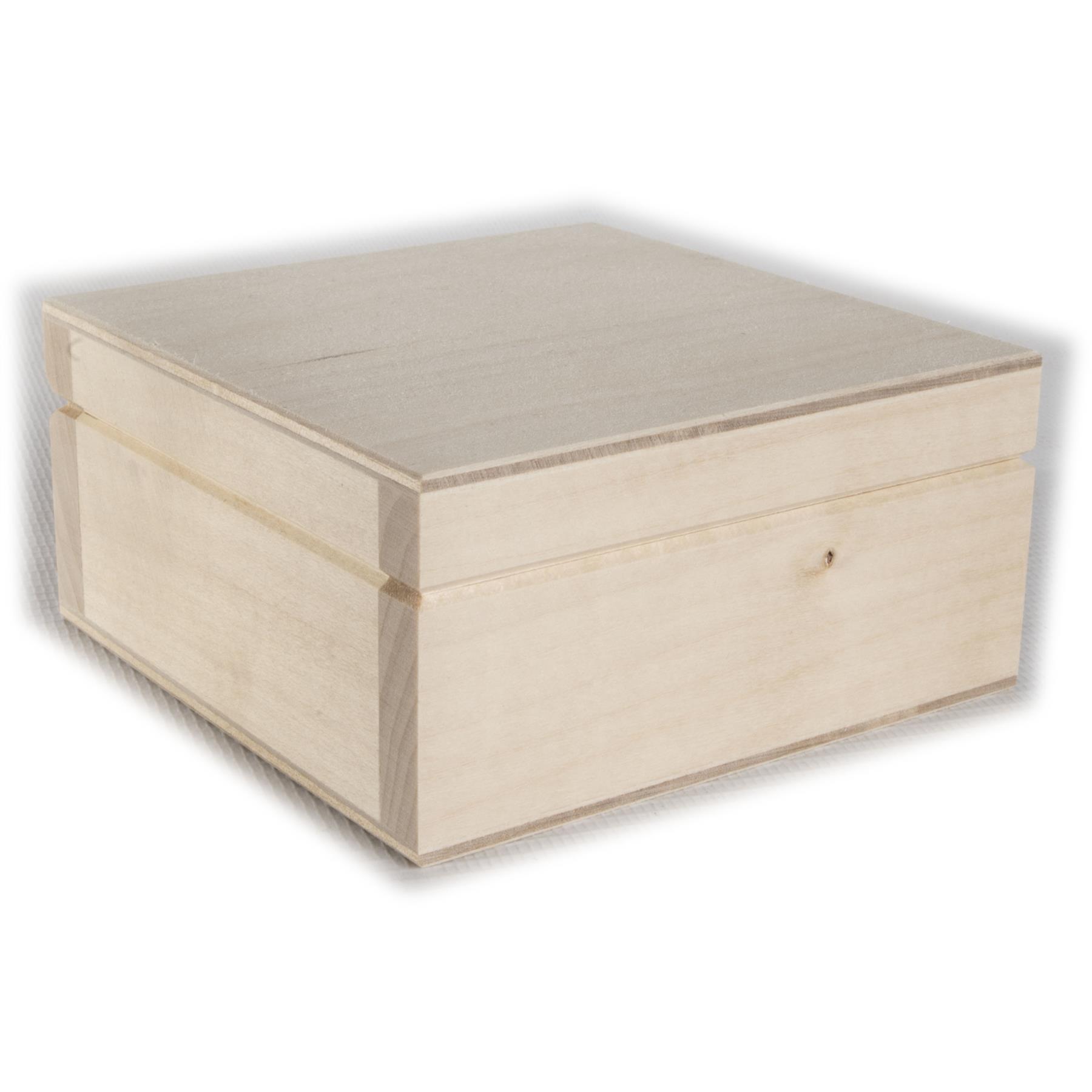 Small Square Lidded Decorative Wooden Boxes | 4 Sizes| Decoupage Craft ...