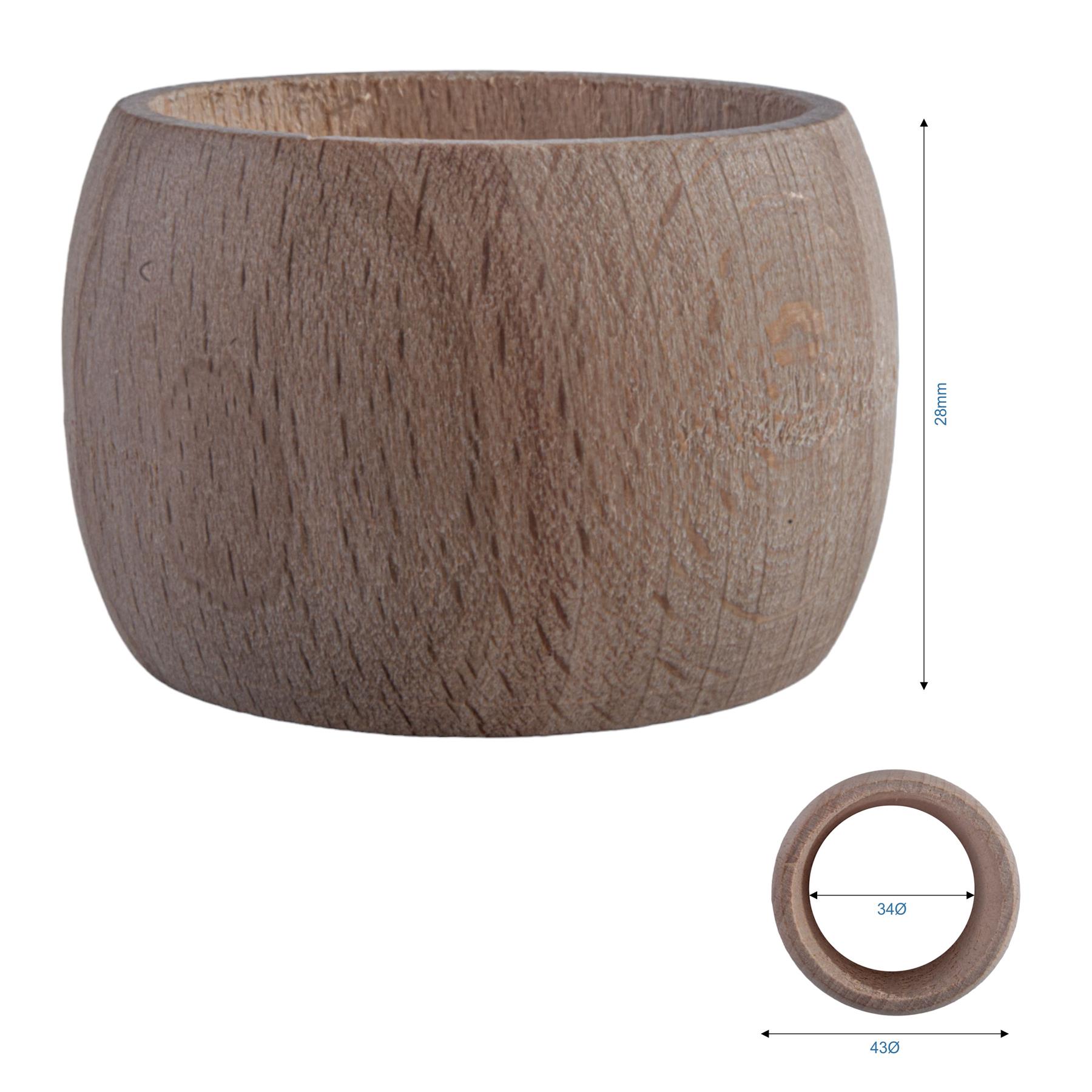 Wooden Napkin Rings Round Serviette Holders Party Dinner Tabletop Dining Decor - Picture 15 of 29