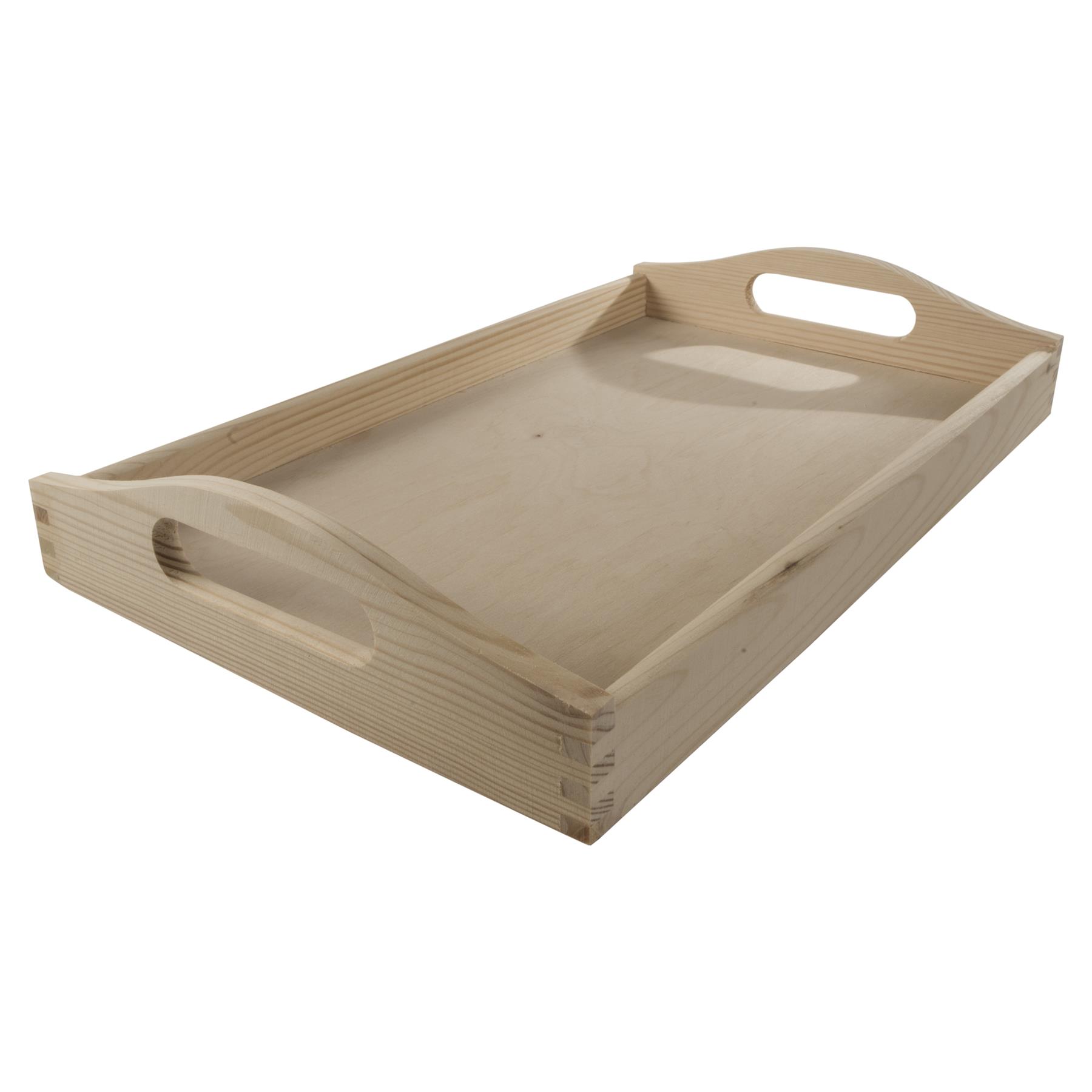 Decorative Serving Trays | Plain Pinewood | Tea Coffee Milk Breakfast Parties - Picture 80 of 144