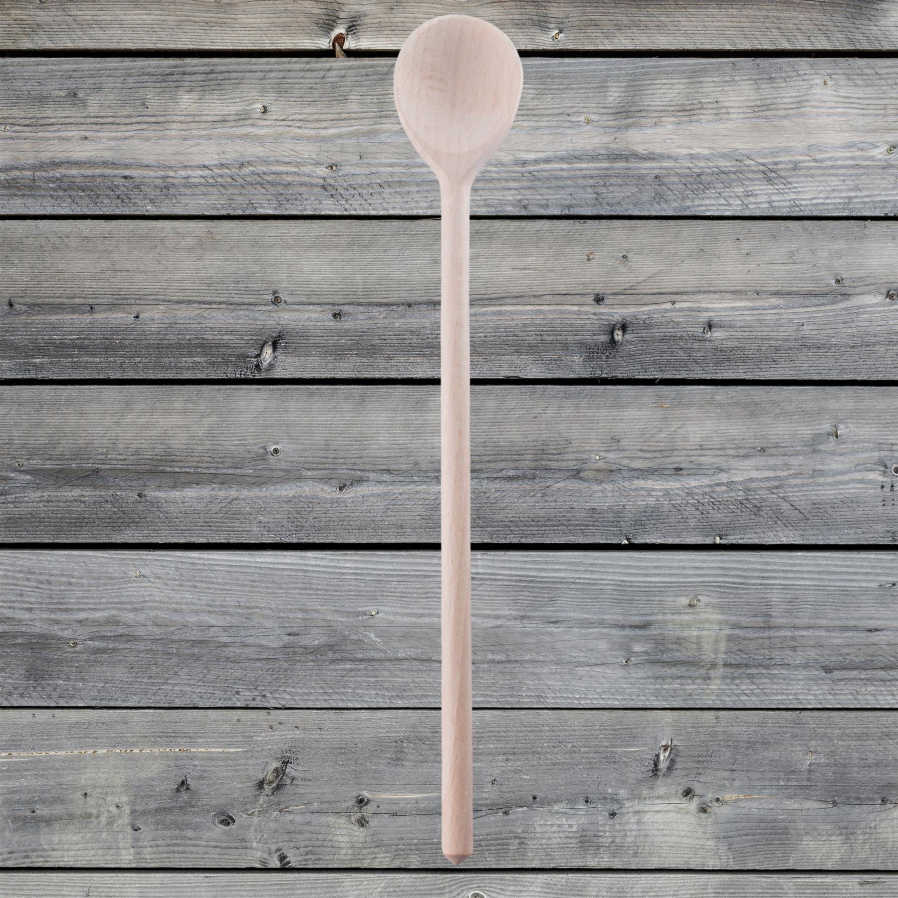 Long Narrow Wooden Spoon 29cm (11") Beechwood Non-Stick Cooking Kitchen Turner - Picture 31 of 40