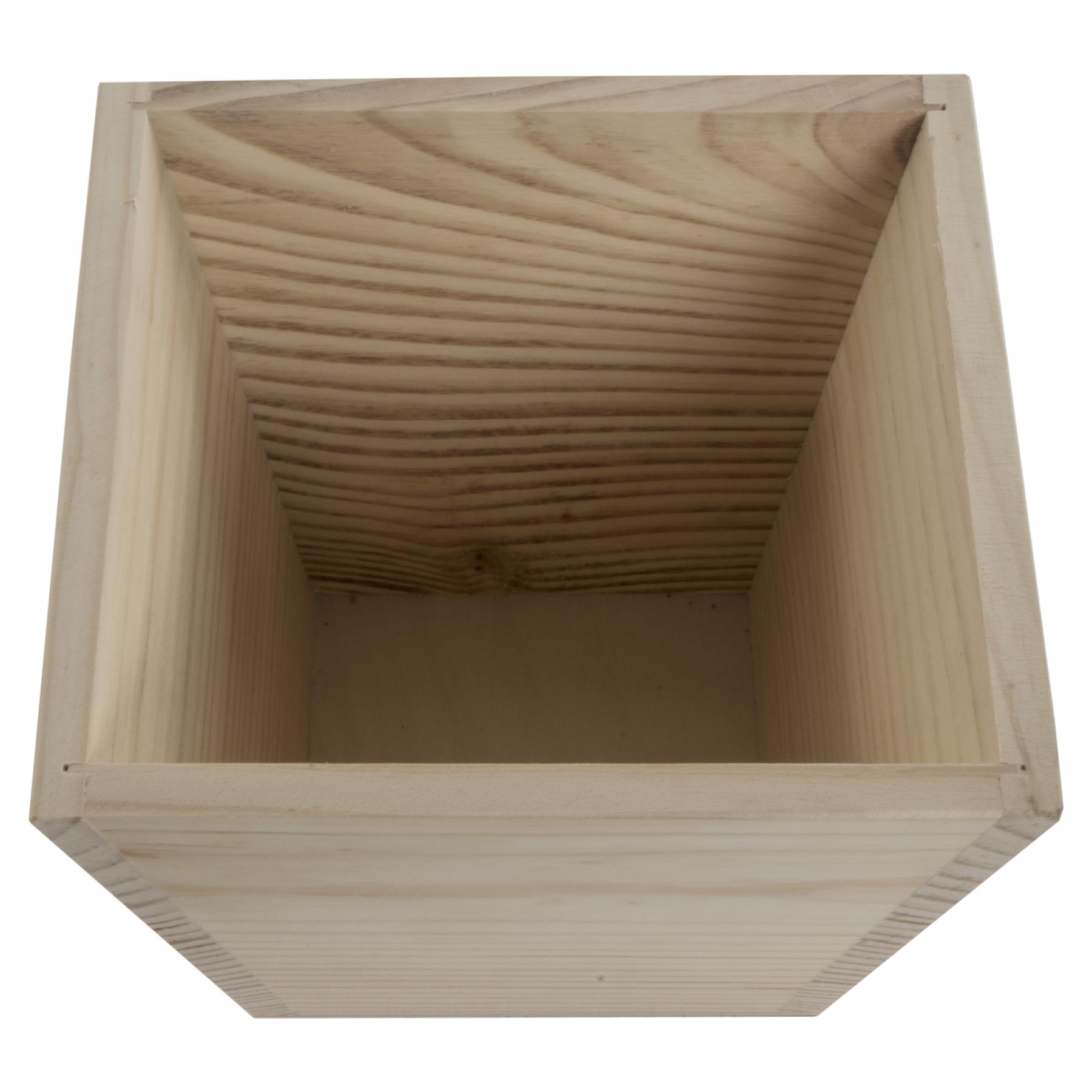Wooden Indoor Plant Pots Vintage Style Decorative Planter Boxes for Art Craft - Picture 22 of 35
